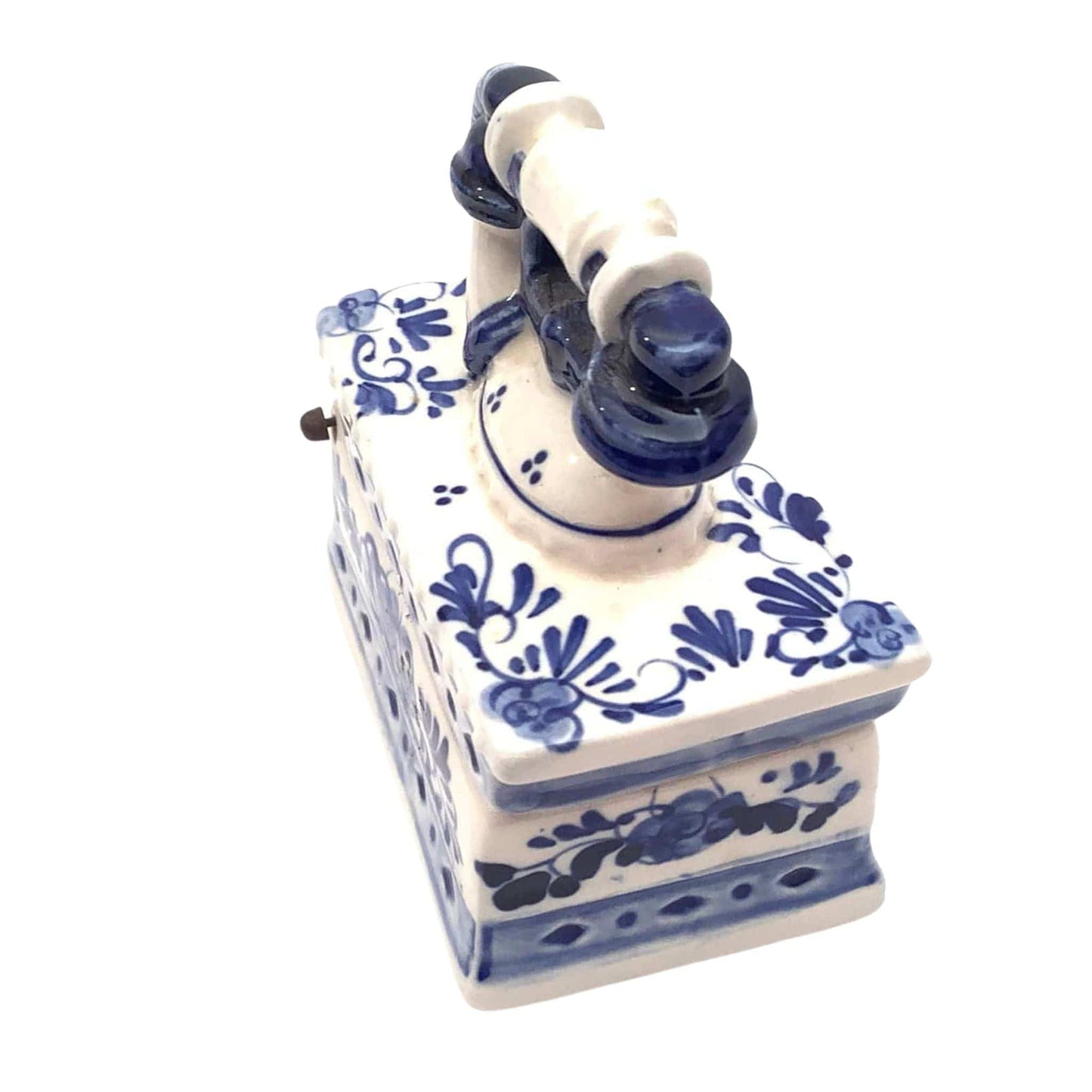 Holland Ceramic Telephone Box Blue / Ceramic / Faience