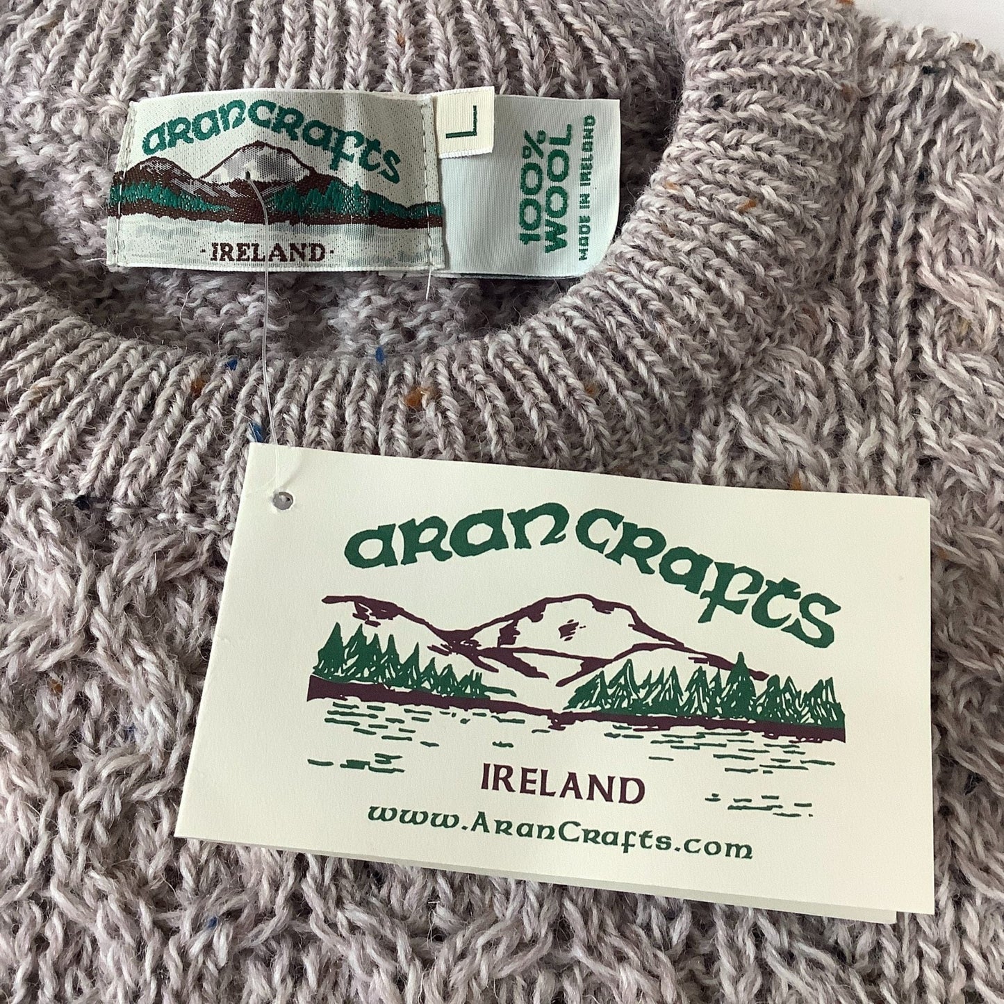 Irish Wool Sweater Large / Beige / Y2K - Now