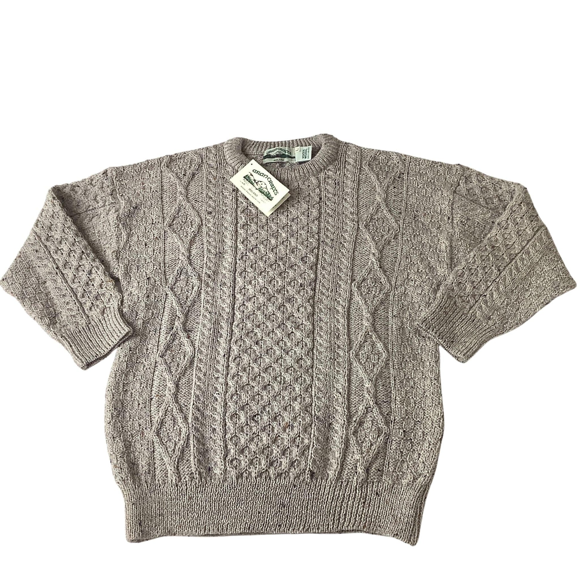 Irish Wool Sweater Large / Beige / Y2K - Now