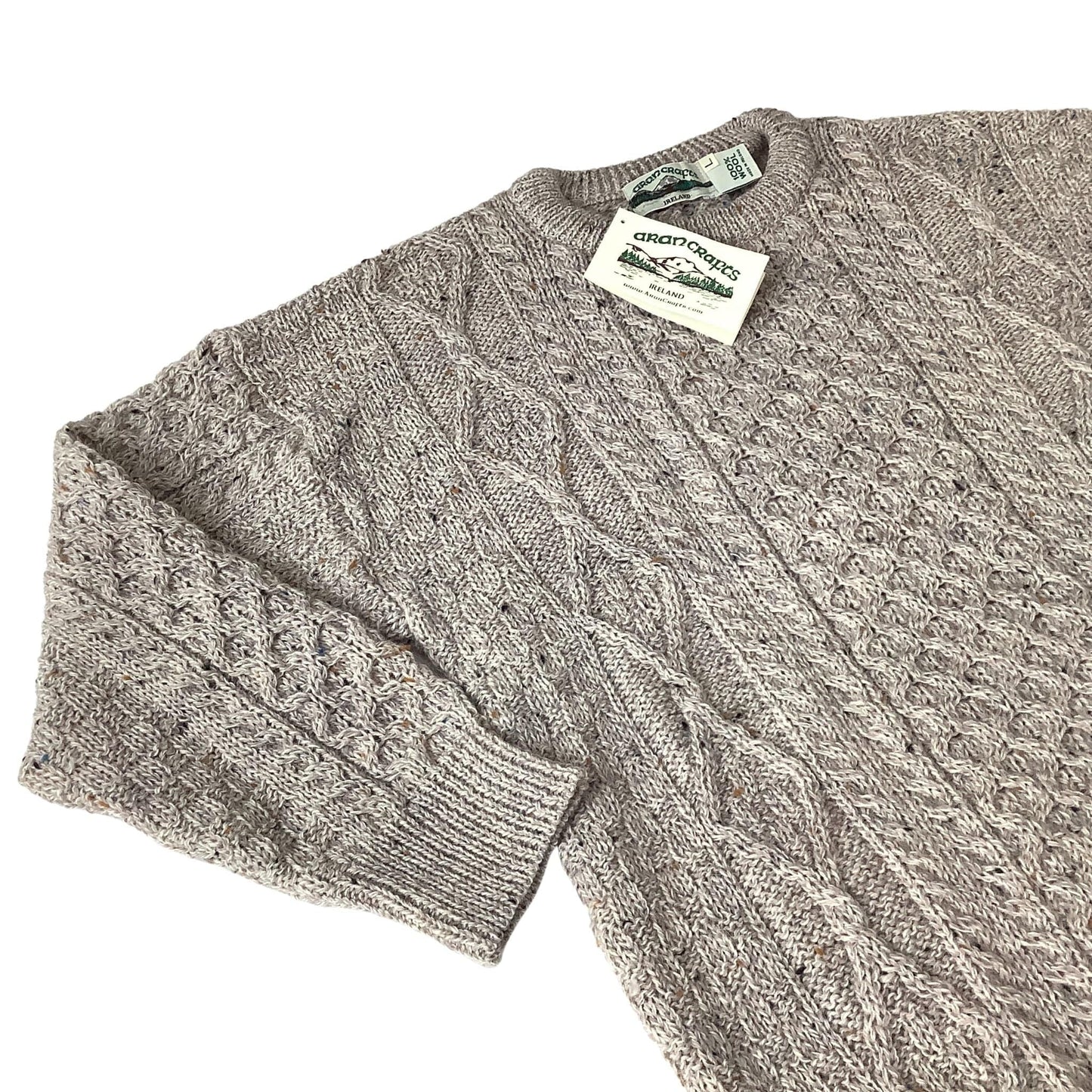 Irish Wool Sweater Large / Beige / Y2K - Now