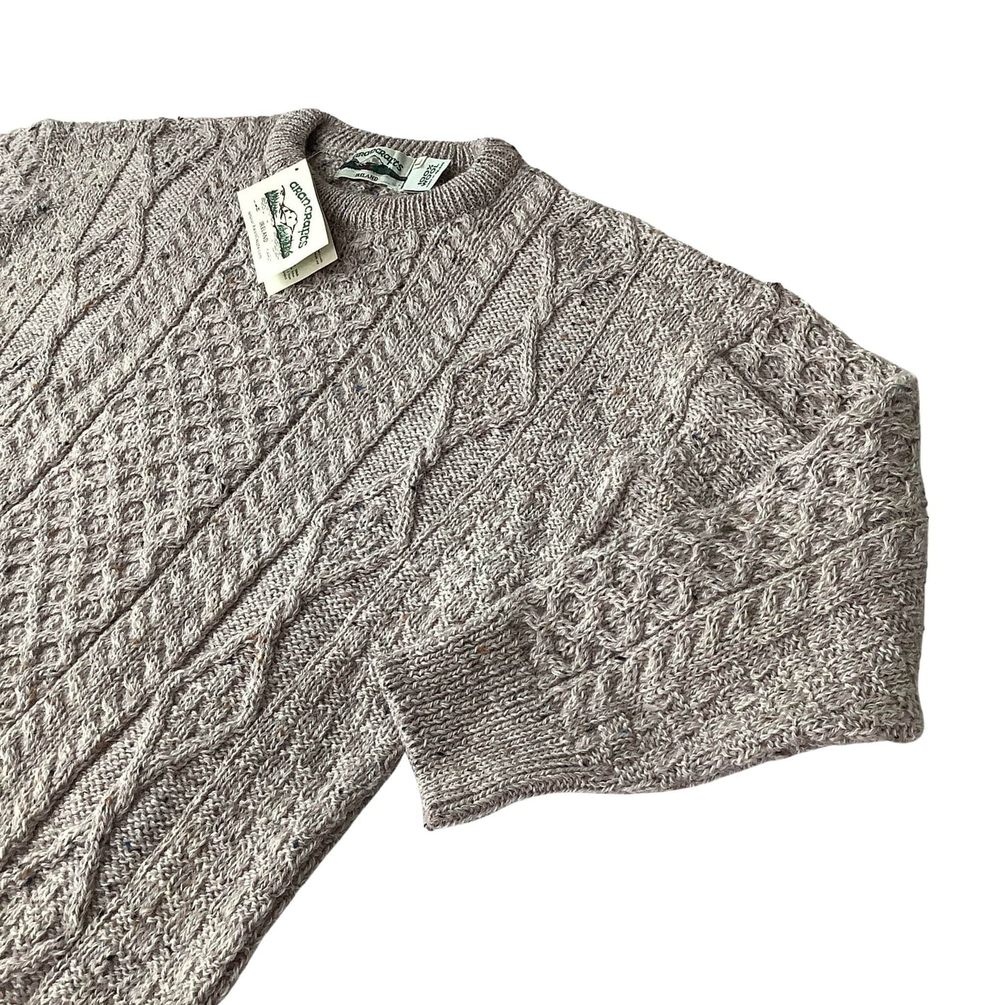 Irish Wool Sweater Large / Beige / Y2K - Now