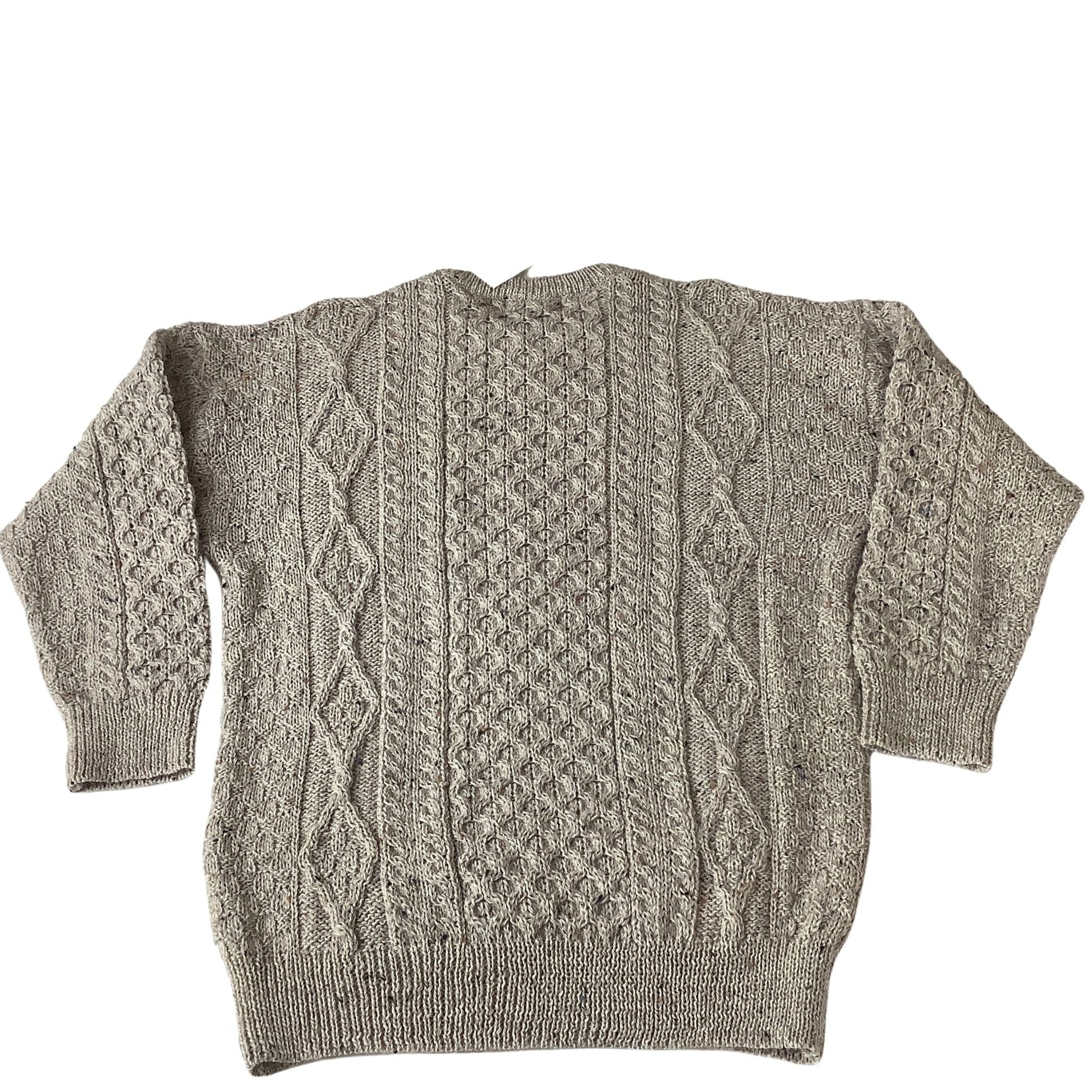 Irish Wool Sweater Large / Beige / Y2K - Now