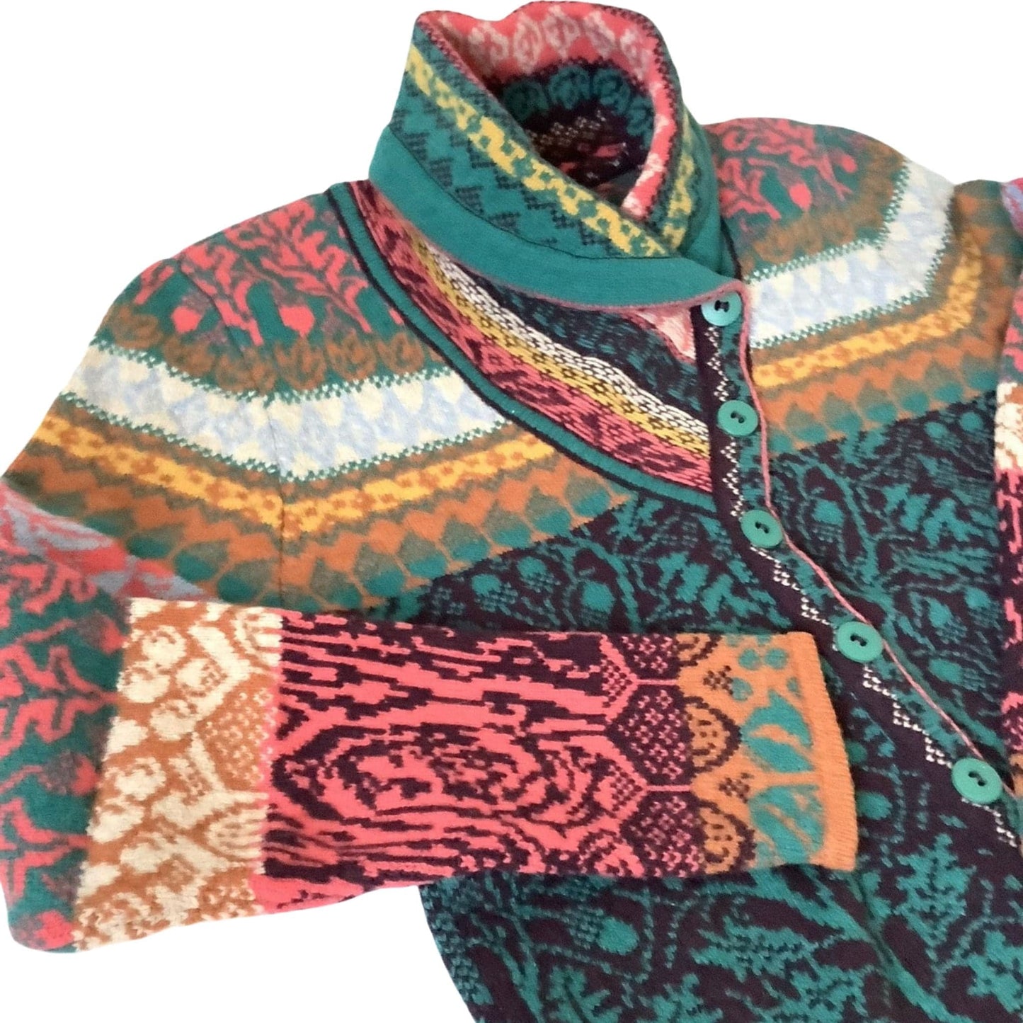 Ivko Serbia Cardigan Sweater Small / Multi / Y2K - Now