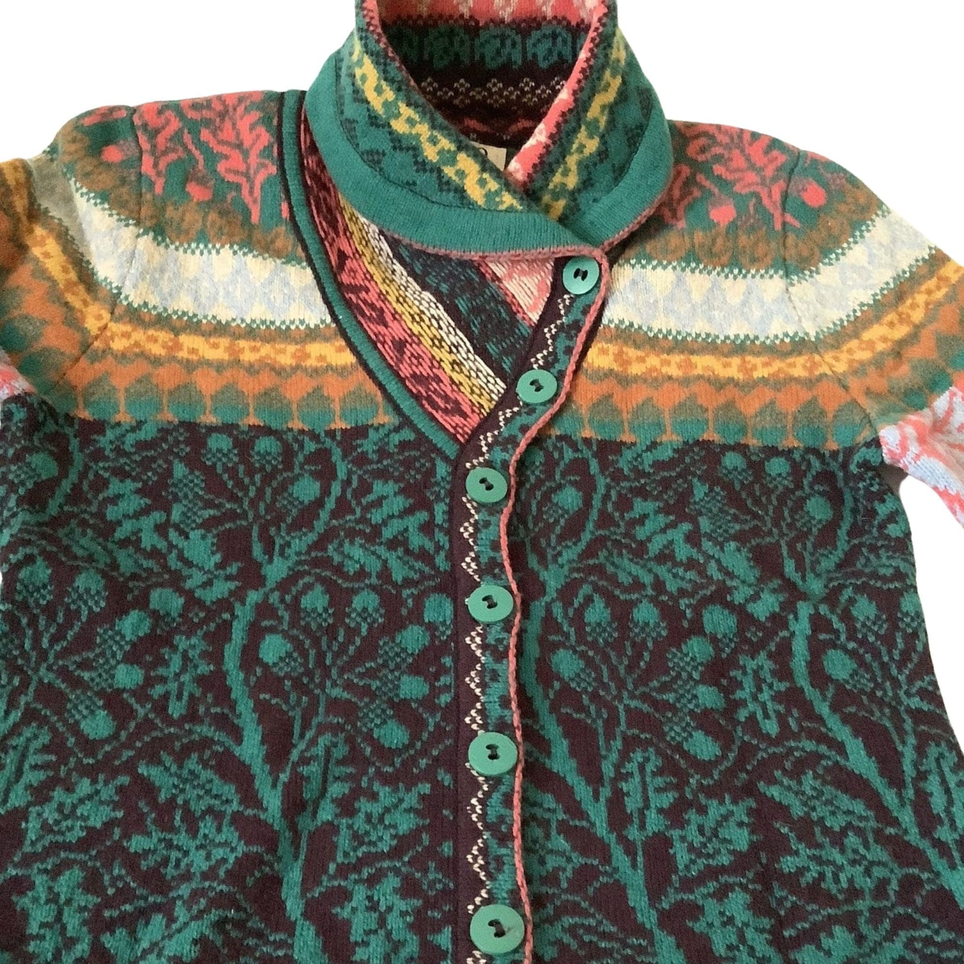 Ivko Serbia Cardigan Sweater Small / Multi / Y2K - Now