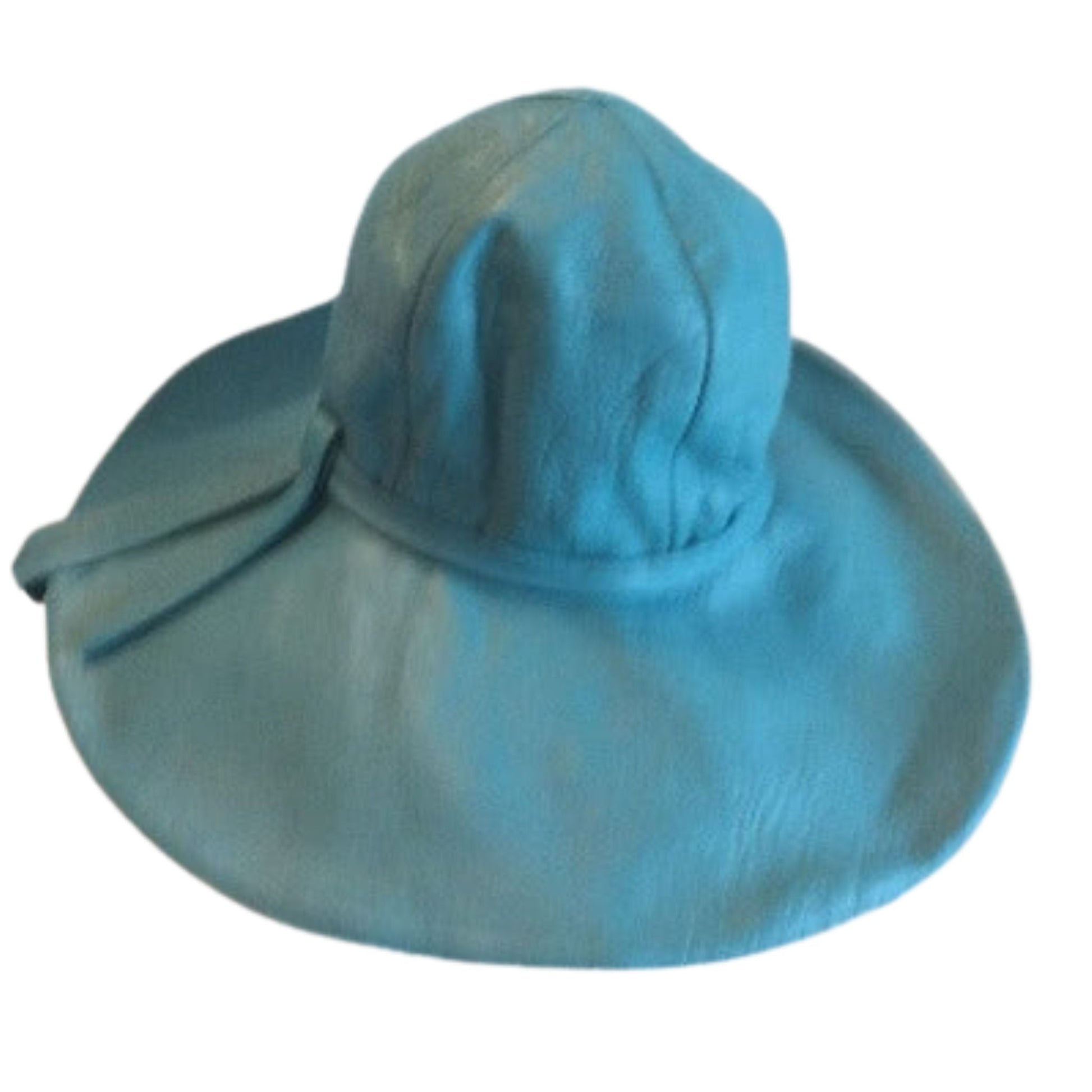 Jacques Heim Leather Hat Blue / Leather / Vintage 1960s