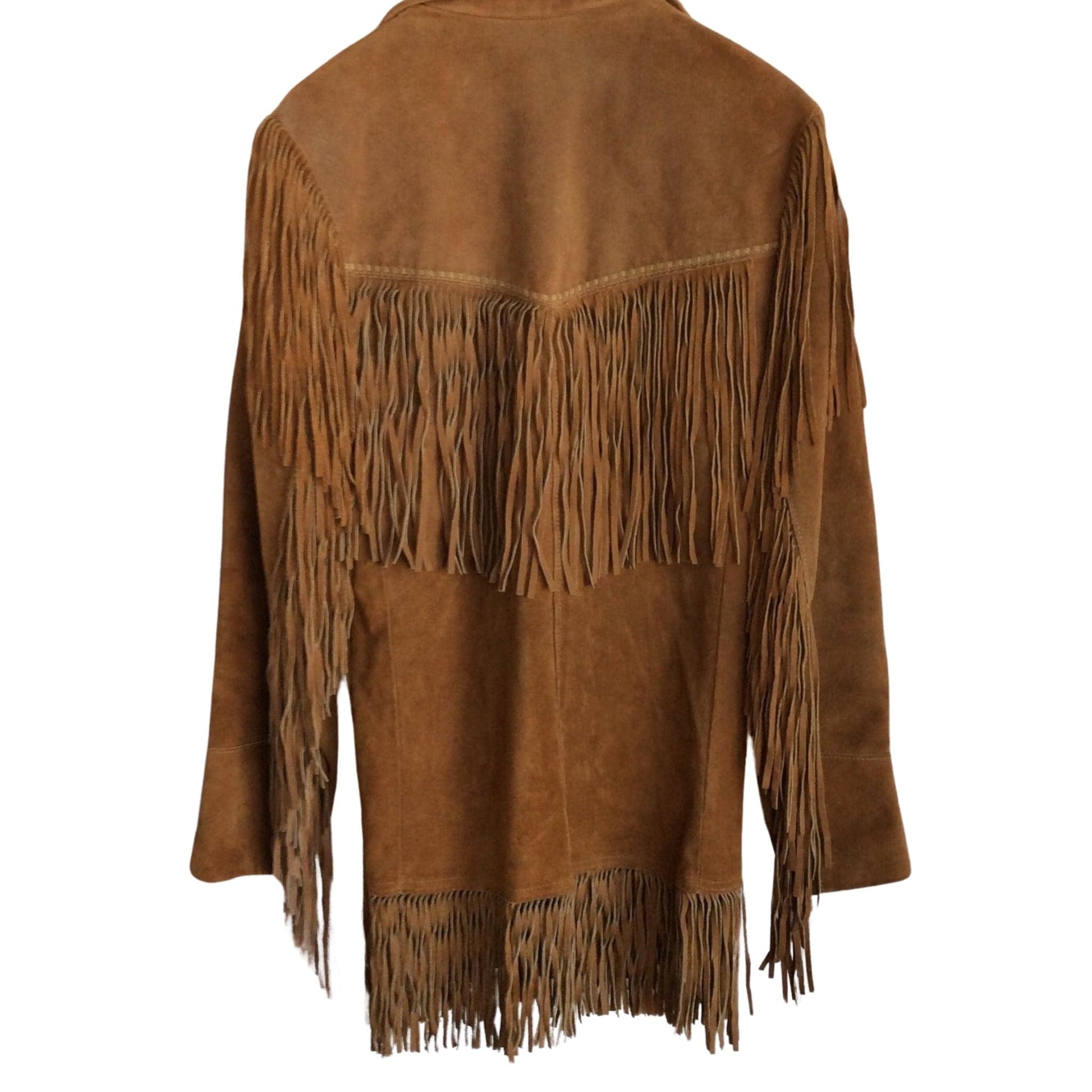 JooKay Fringed Jacket Large / Tan / Vintage 1950s