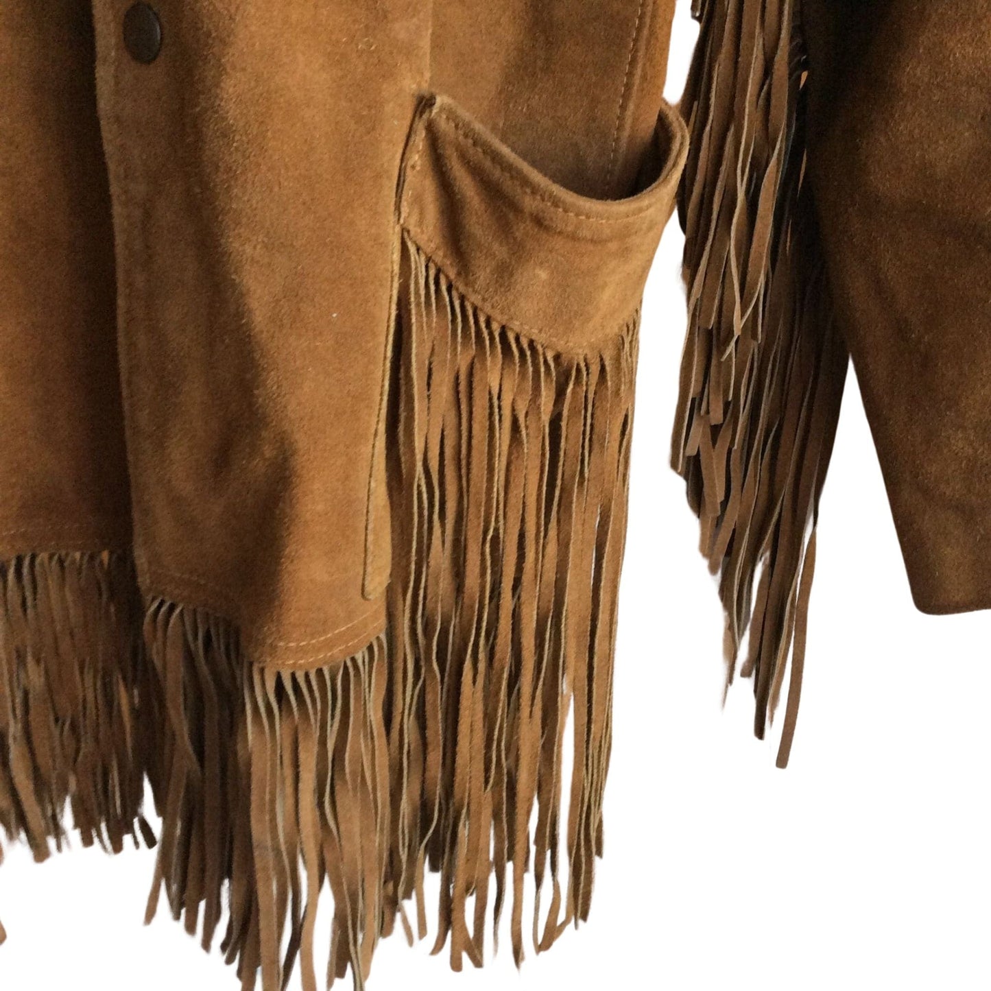 JooKay Fringed Jacket Large / Tan / Vintage 1950s