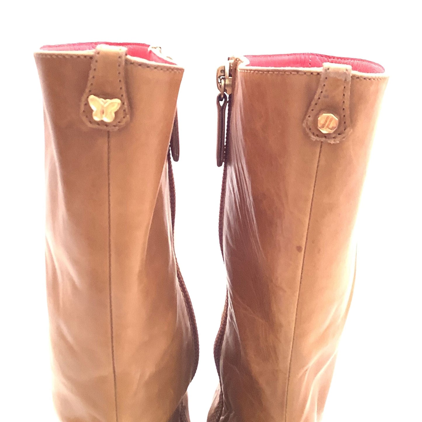 Judith Leiber Ankle Boots 7 / Tan / Y2K - Now