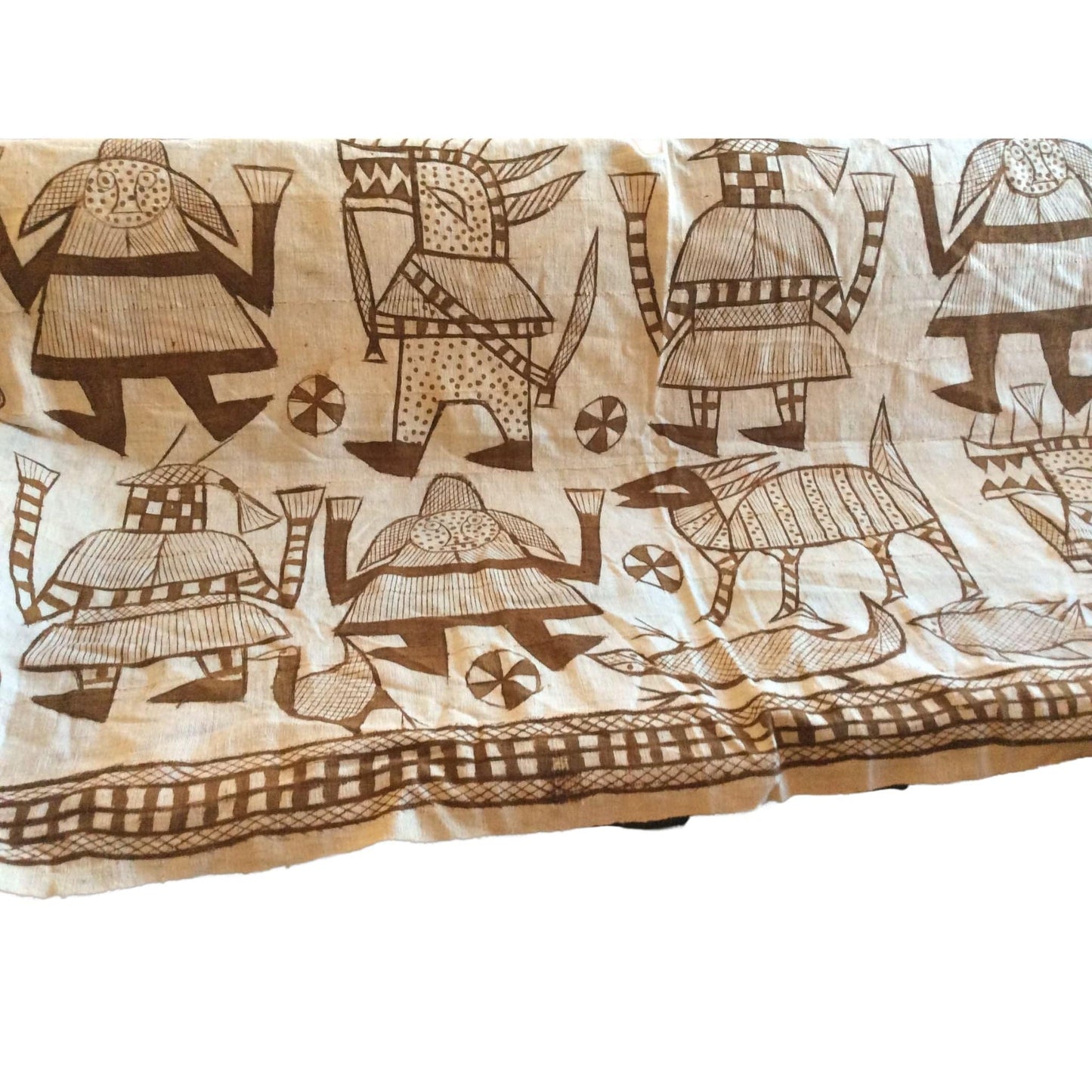 Karhogo Mud Cloth Senufo Multi / Cotton / Vintage 1960s