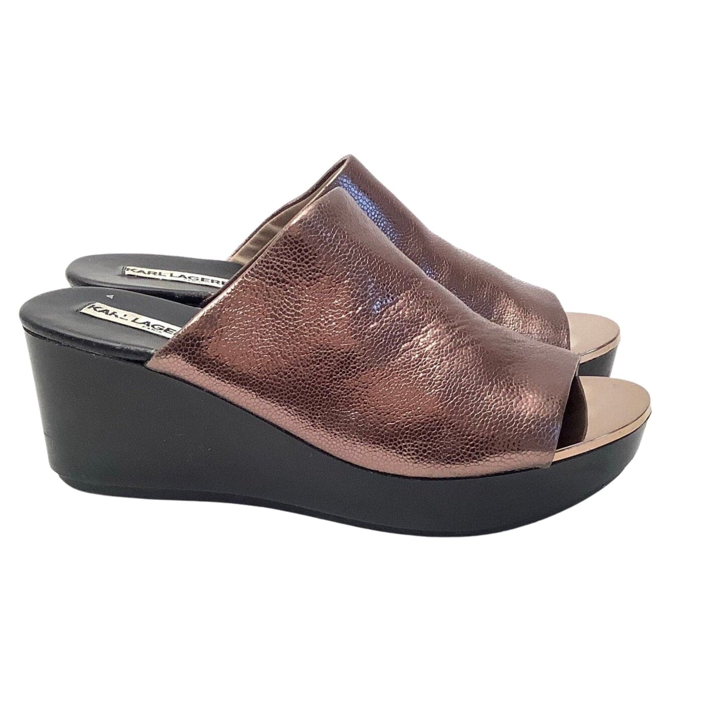 Karl Lagerfeld Mules 7 / Bronze / Y2K - Now