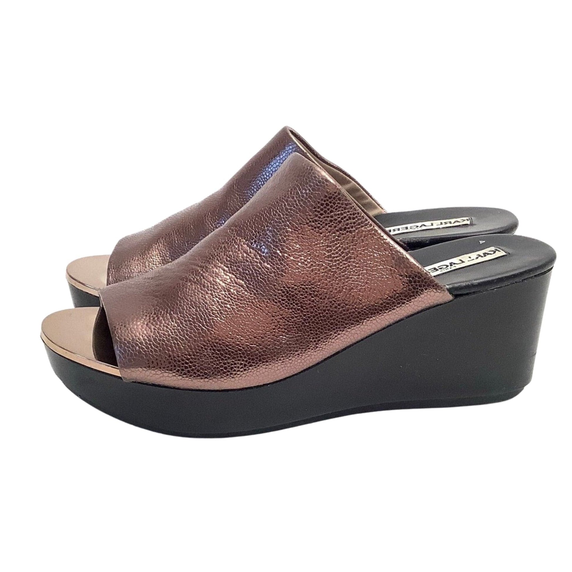 Karl Lagerfeld Mules 7 / Bronze / Y2K - Now