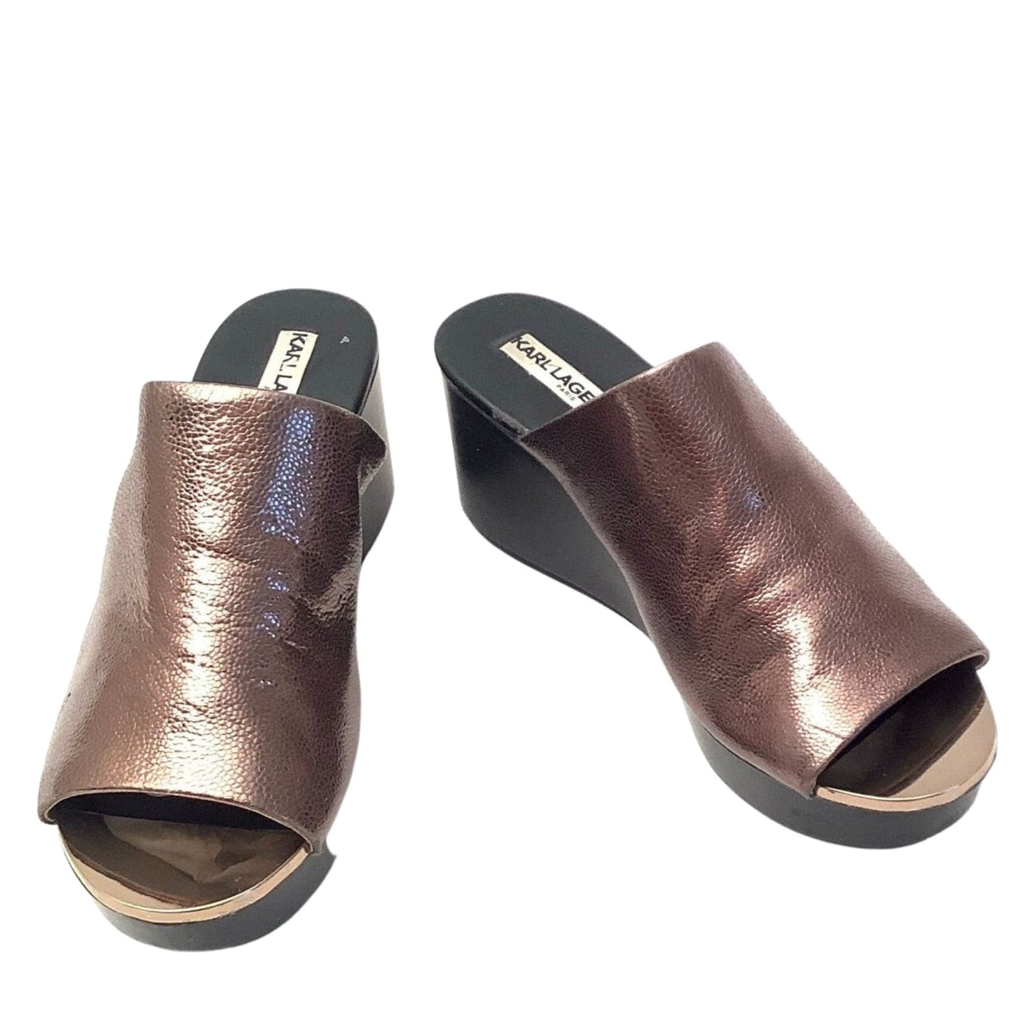 Karl Lagerfeld Mules 7 / Bronze / Y2K - Now