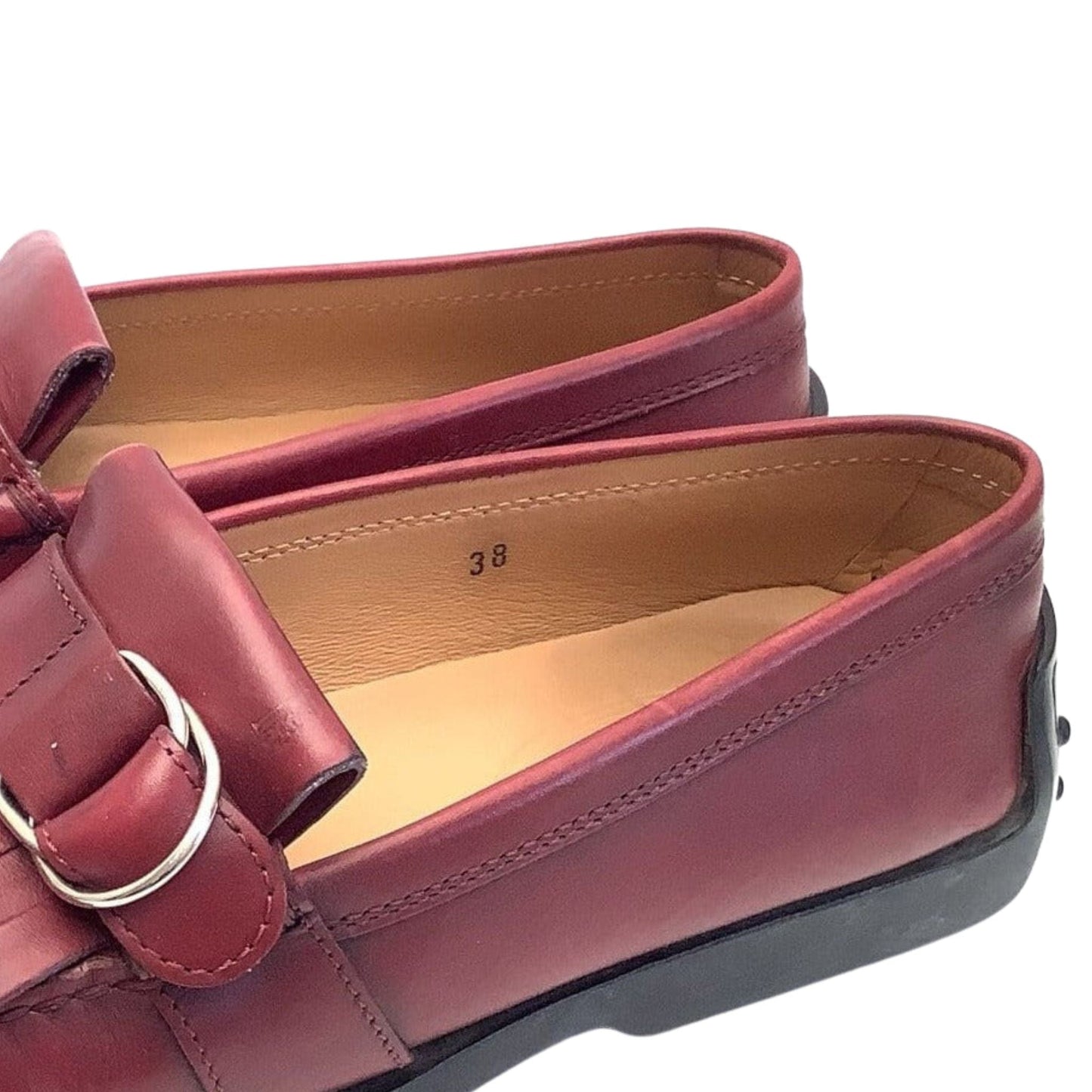 Kiltie Loafer Red Leather 8 / Red / Classic