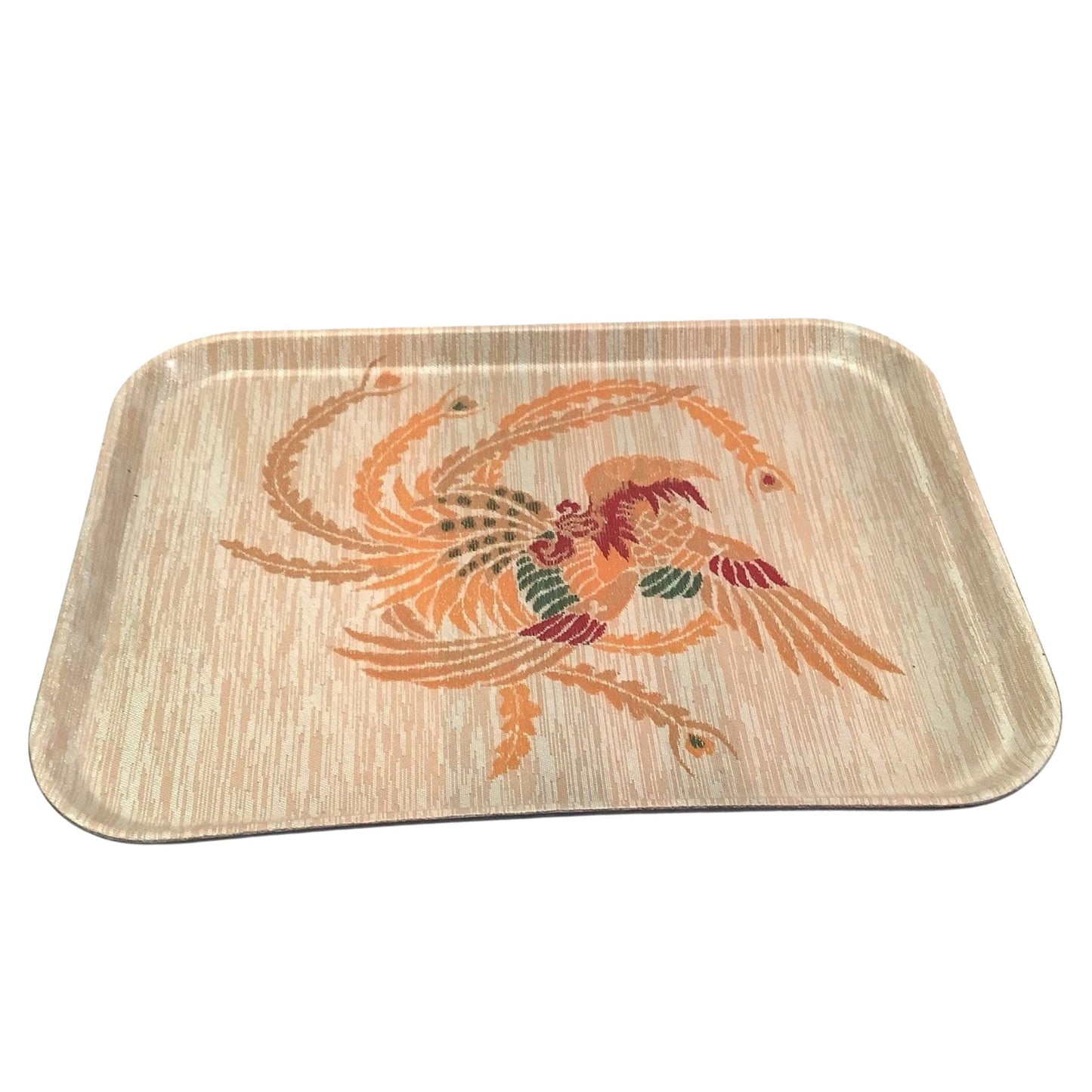 Kimono Brocade Serving Trays Multi / Synthetic / Vintage 1950s