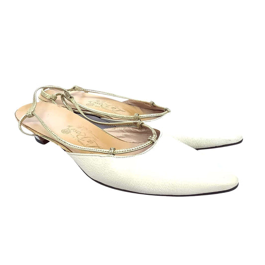 La Rose Kitten Heels 7.5 / Beige / Classic