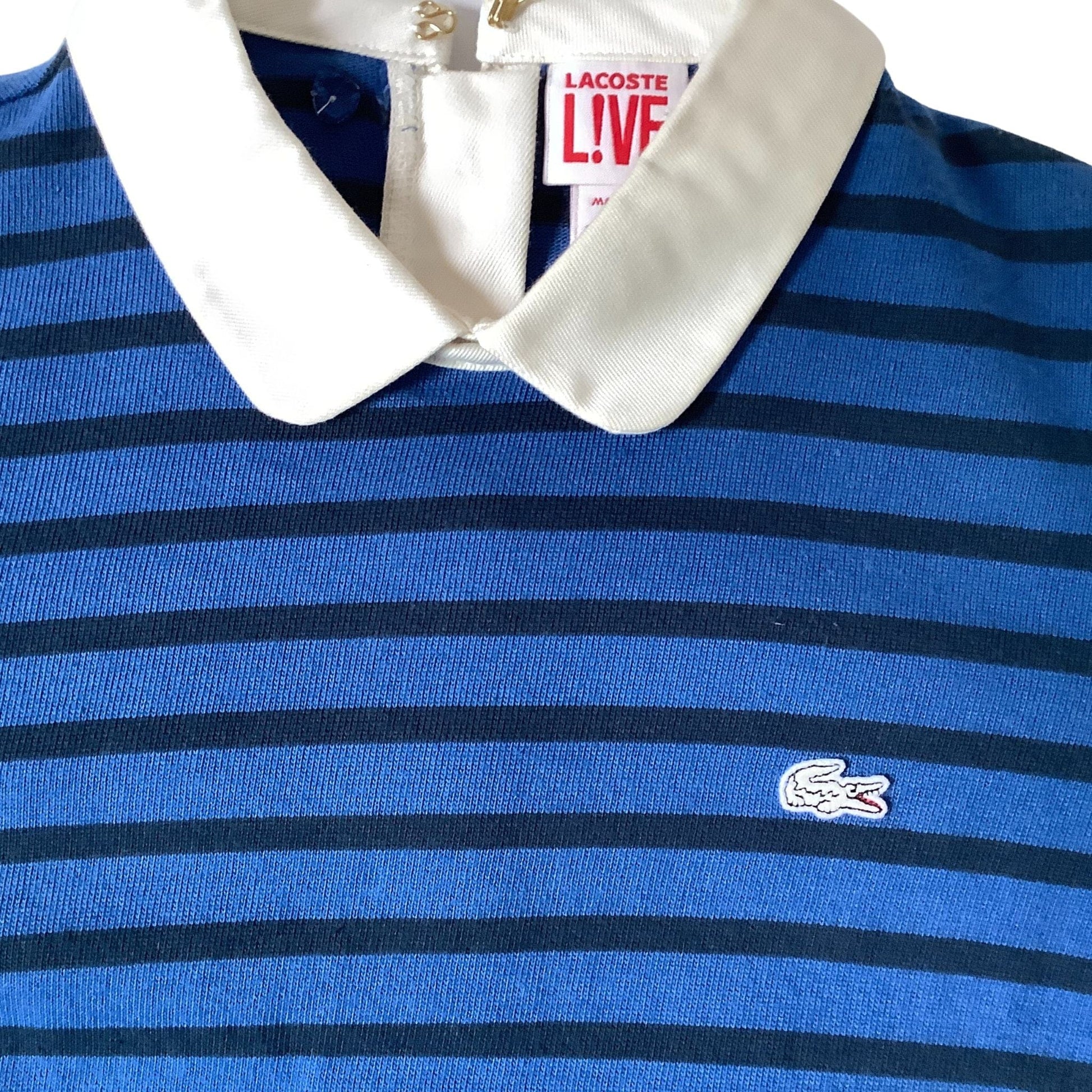 Lacoste Polo Knit Dress Extra Small / Blue / Y2K - Now