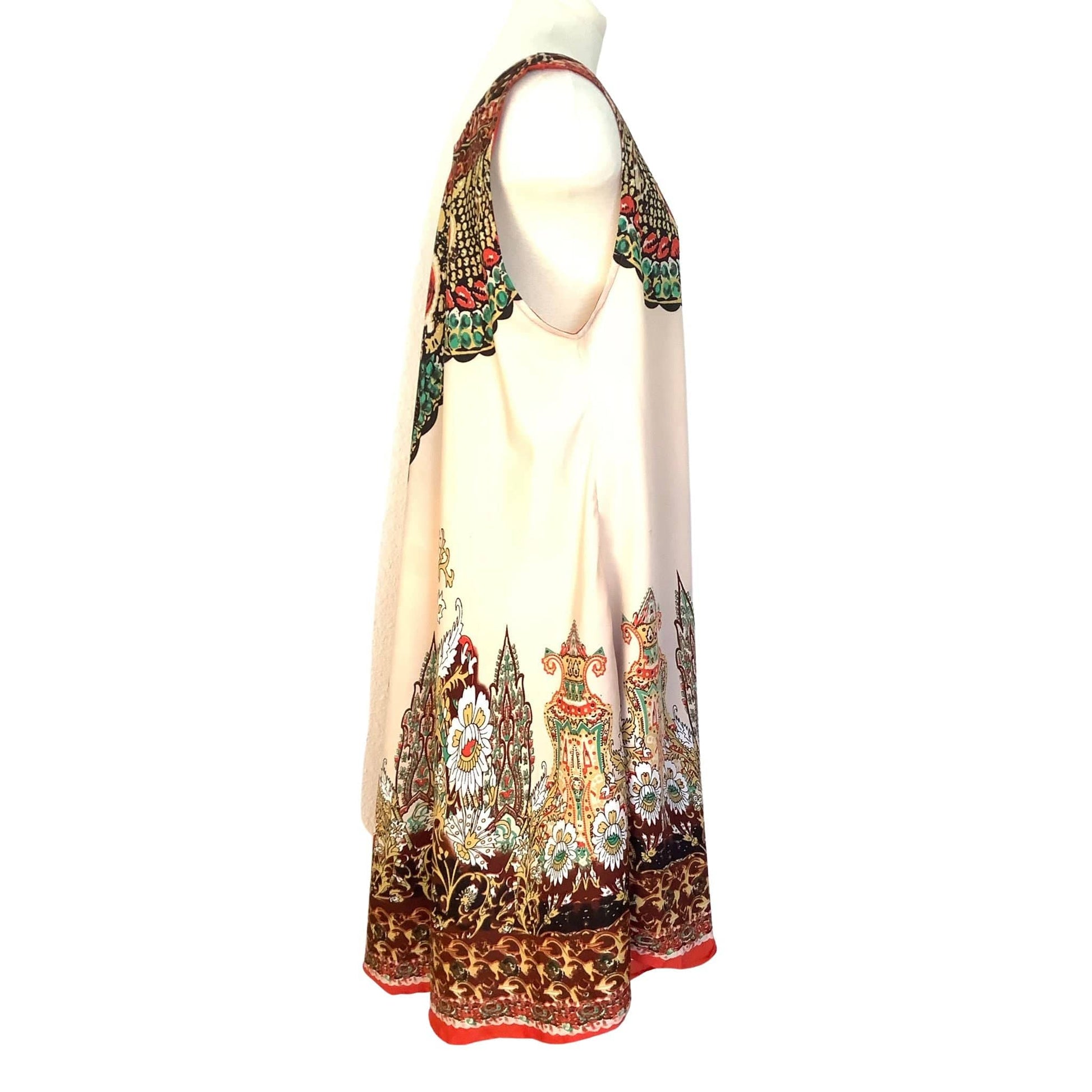 Lapogee Dress Ethnic Tribal Extra Large / Multi / Y2K - Now