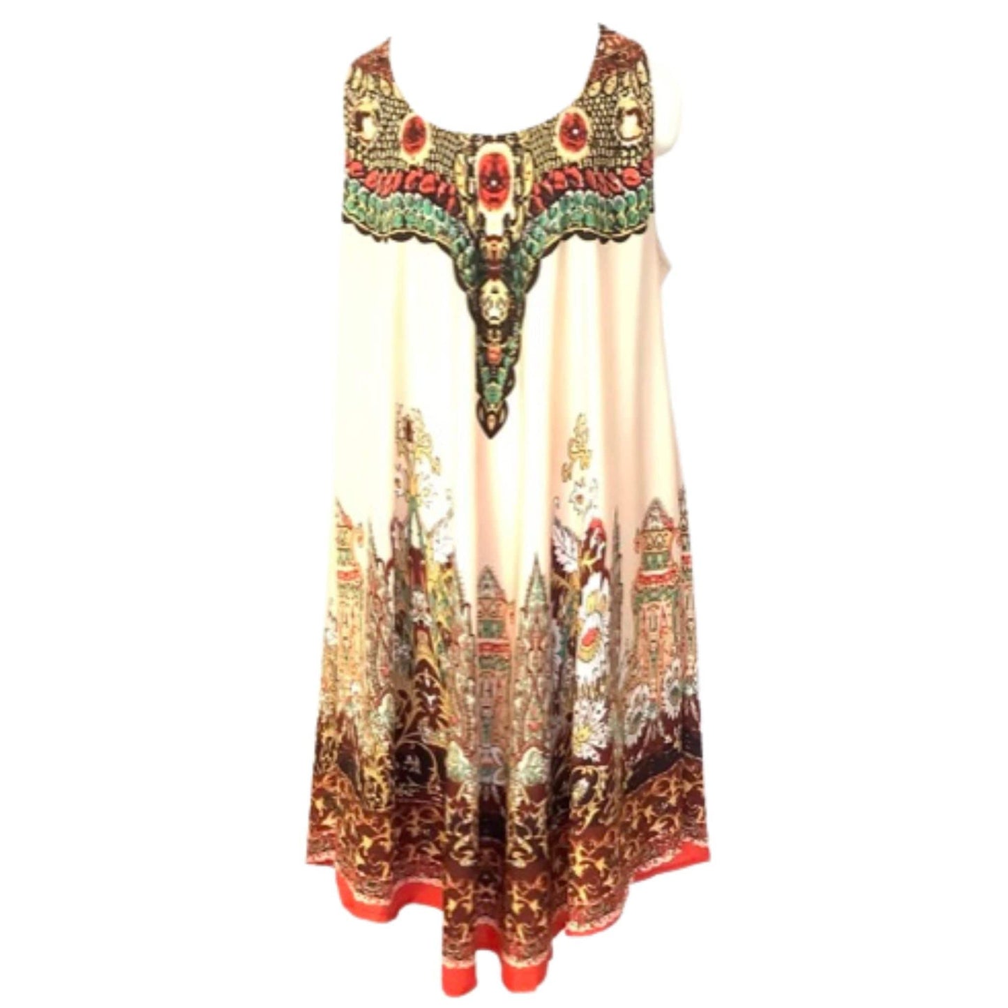 Lapogee Dress Ethnic Tribal Extra Large / Multi / Y2K - Now