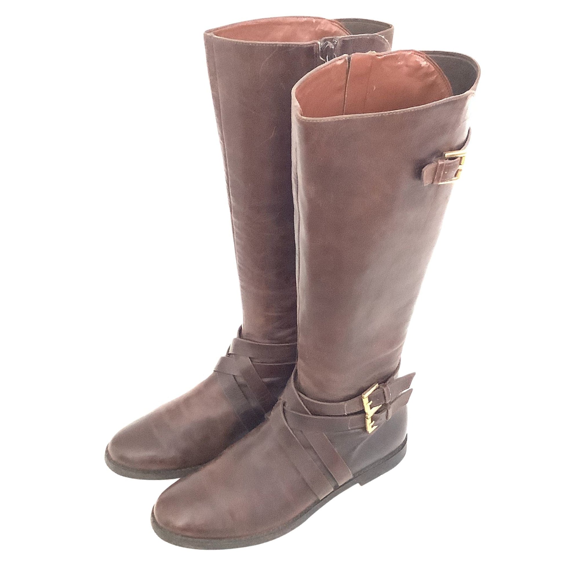 Leather Riding Boots 8 / Brown / Y2K - Now