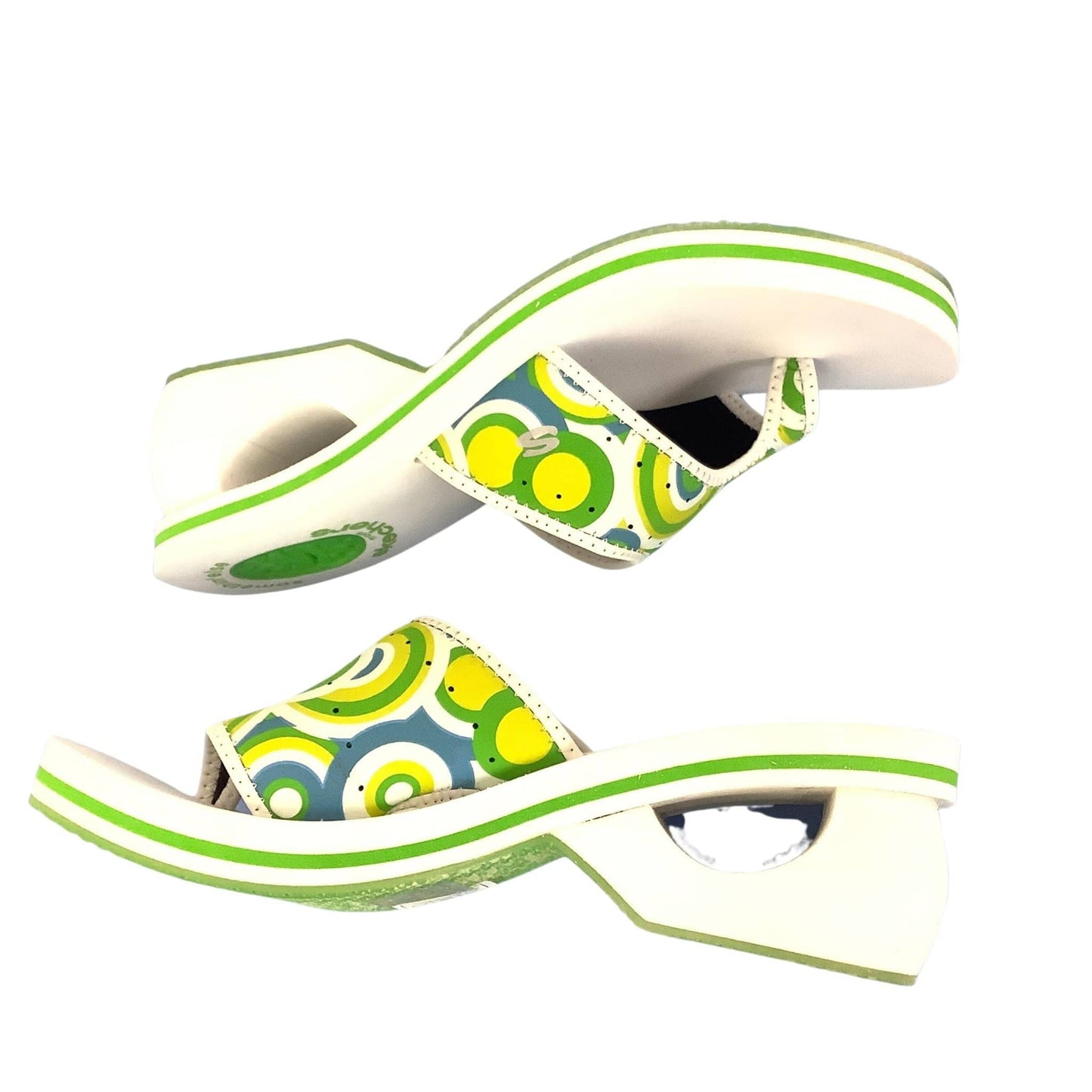 Lime Skechers Sandals 9 / Multi / Y2K - Now