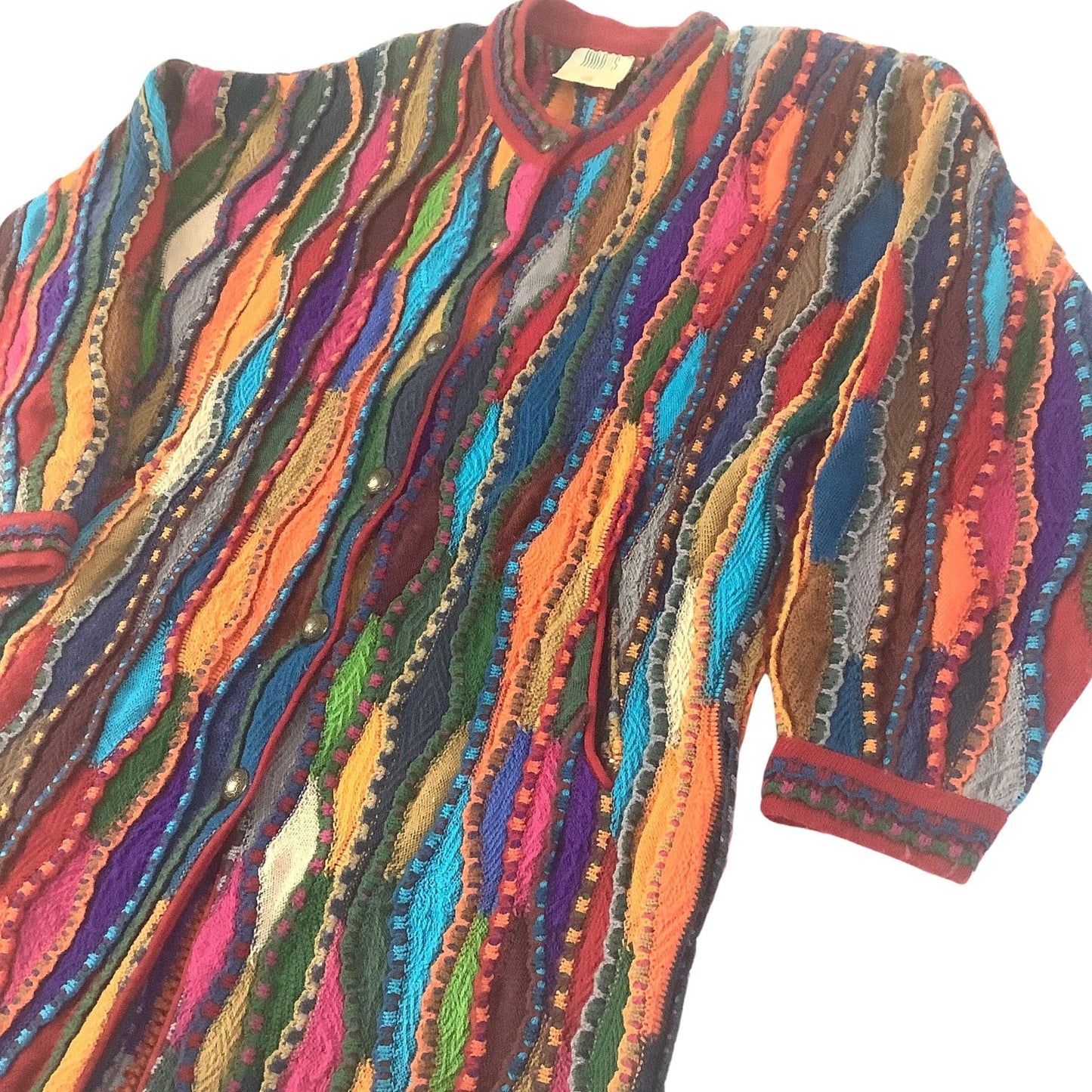 Limnos Wool Cardigan Medium / Multi / Vintage 1990s