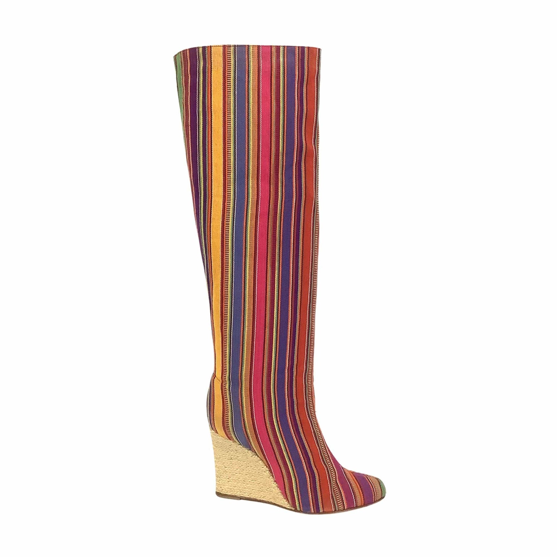 Louboutin Espadrille Boots 10 / Multi / Artsy