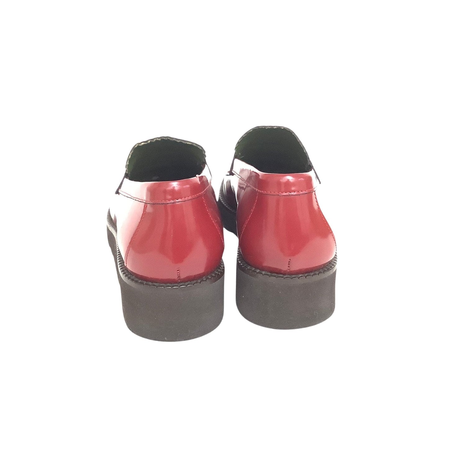 Lug Sole Red Loafers 7 / Red / Vintage 1990s