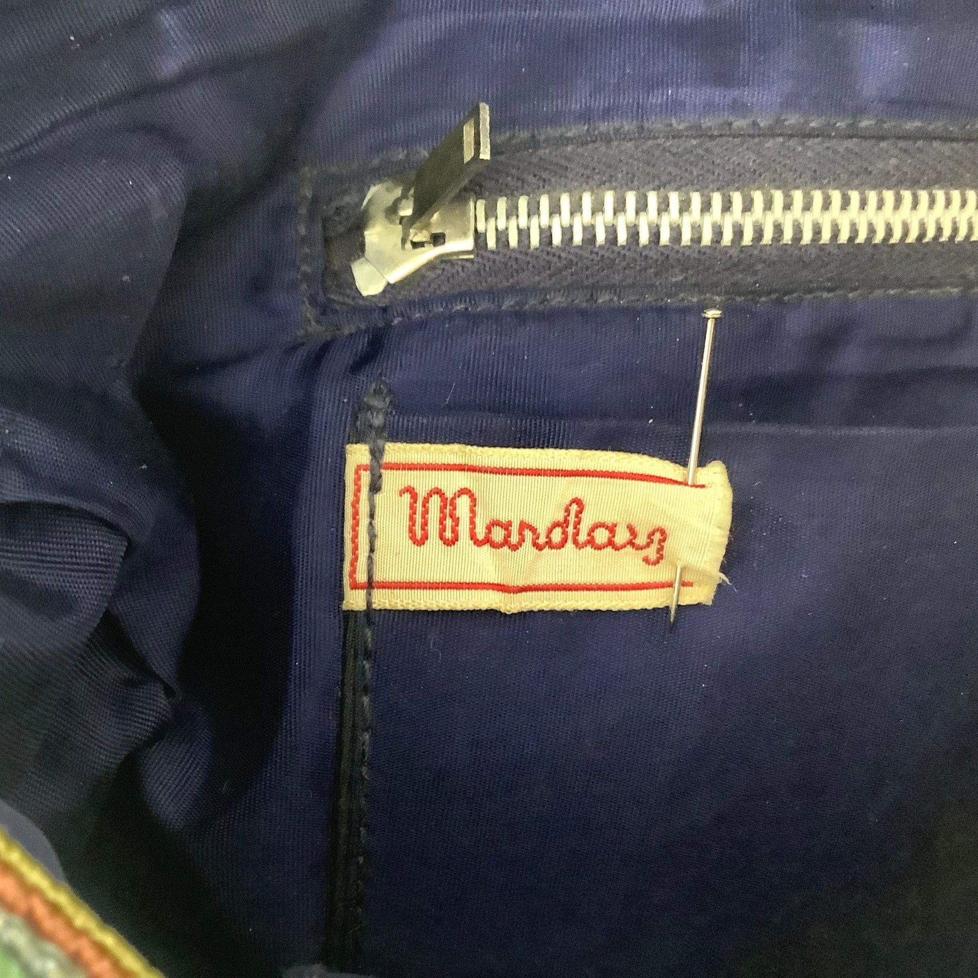 Mardlay Corded Clutch Bag Multi / Textile / Vintage 1940s