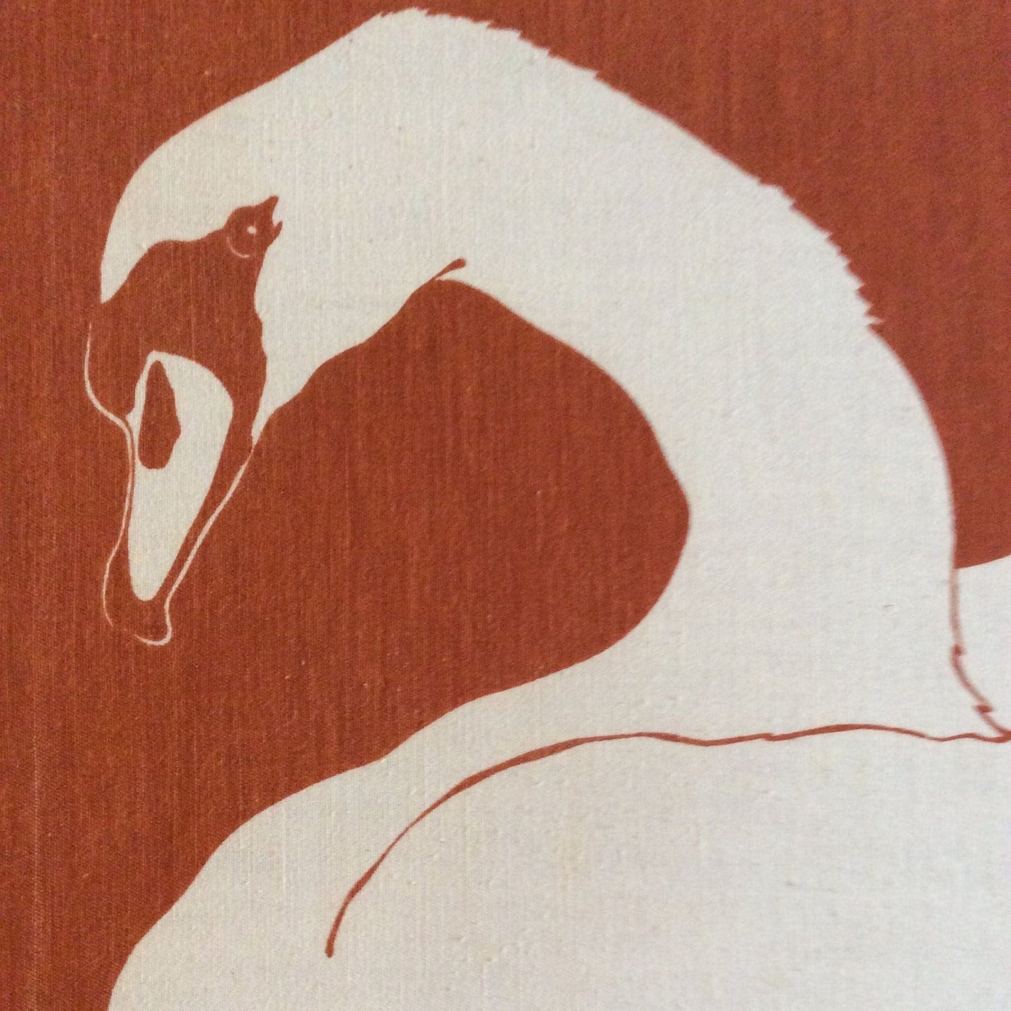 Marushka Swan Wall Decor Multi / Fabric / Mid Century Modern