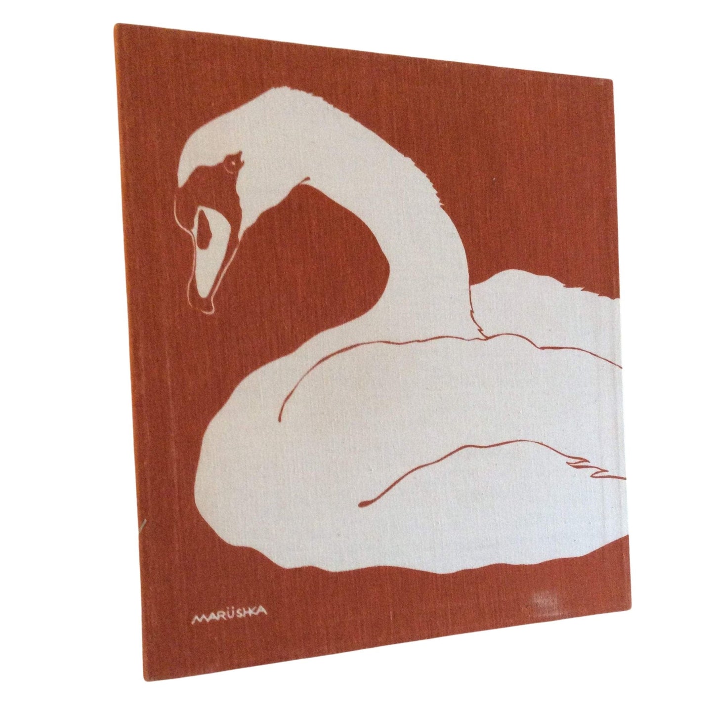 Marushka Swan Wall Decor Multi / Fabric / Mid Century Modern