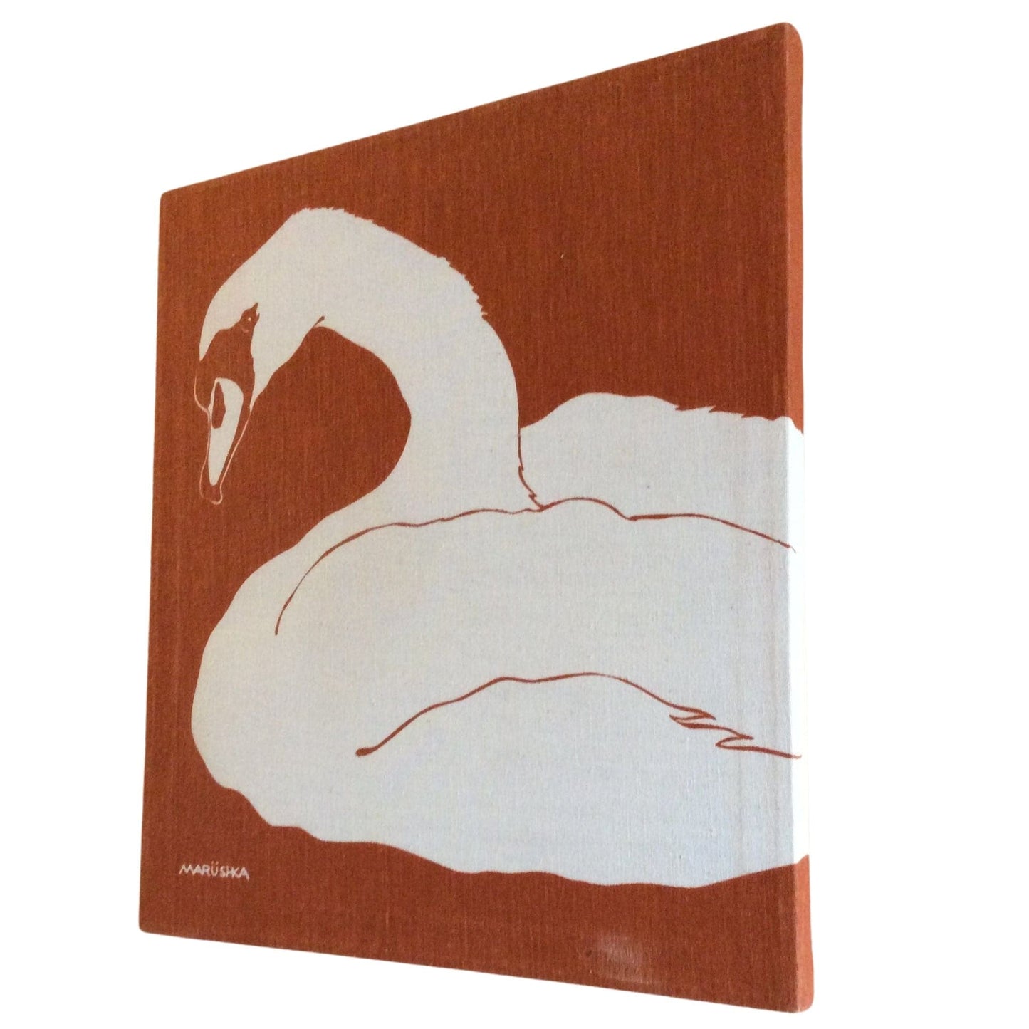 Marushka Swan Wall Decor Multi / Fabric / Mid Century Modern