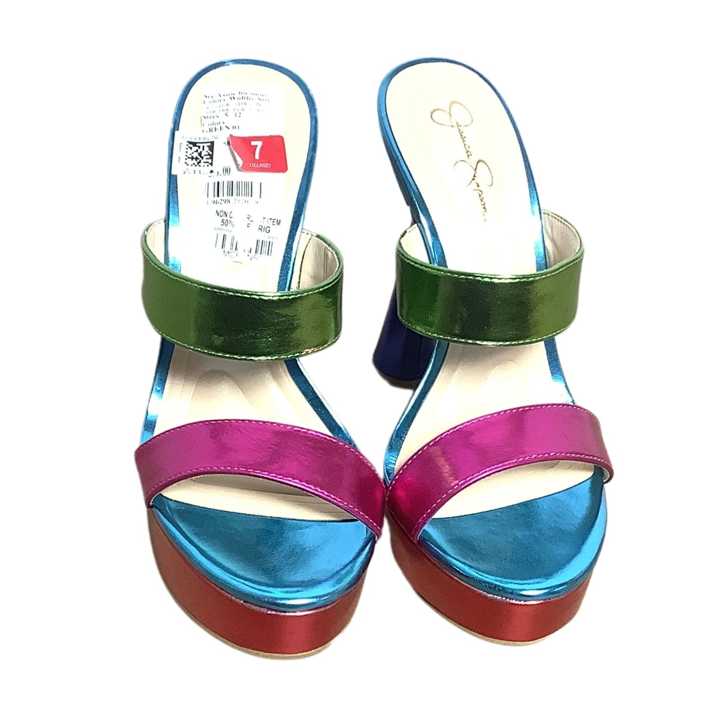 Metallic Platform Heels 7 / Multicolor / Platform heels