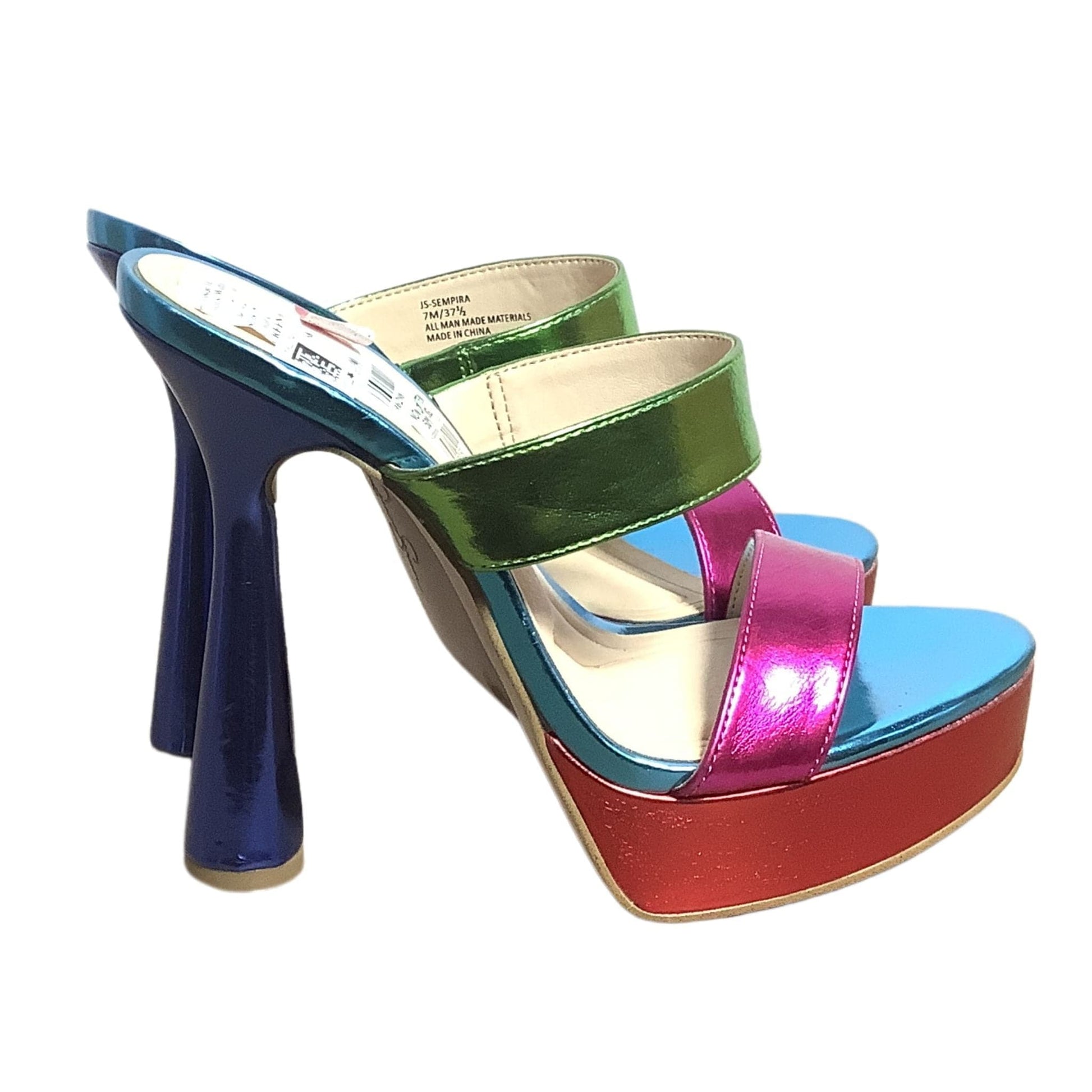 Metallic Platform Heels 7 / Multicolor / Platform heels