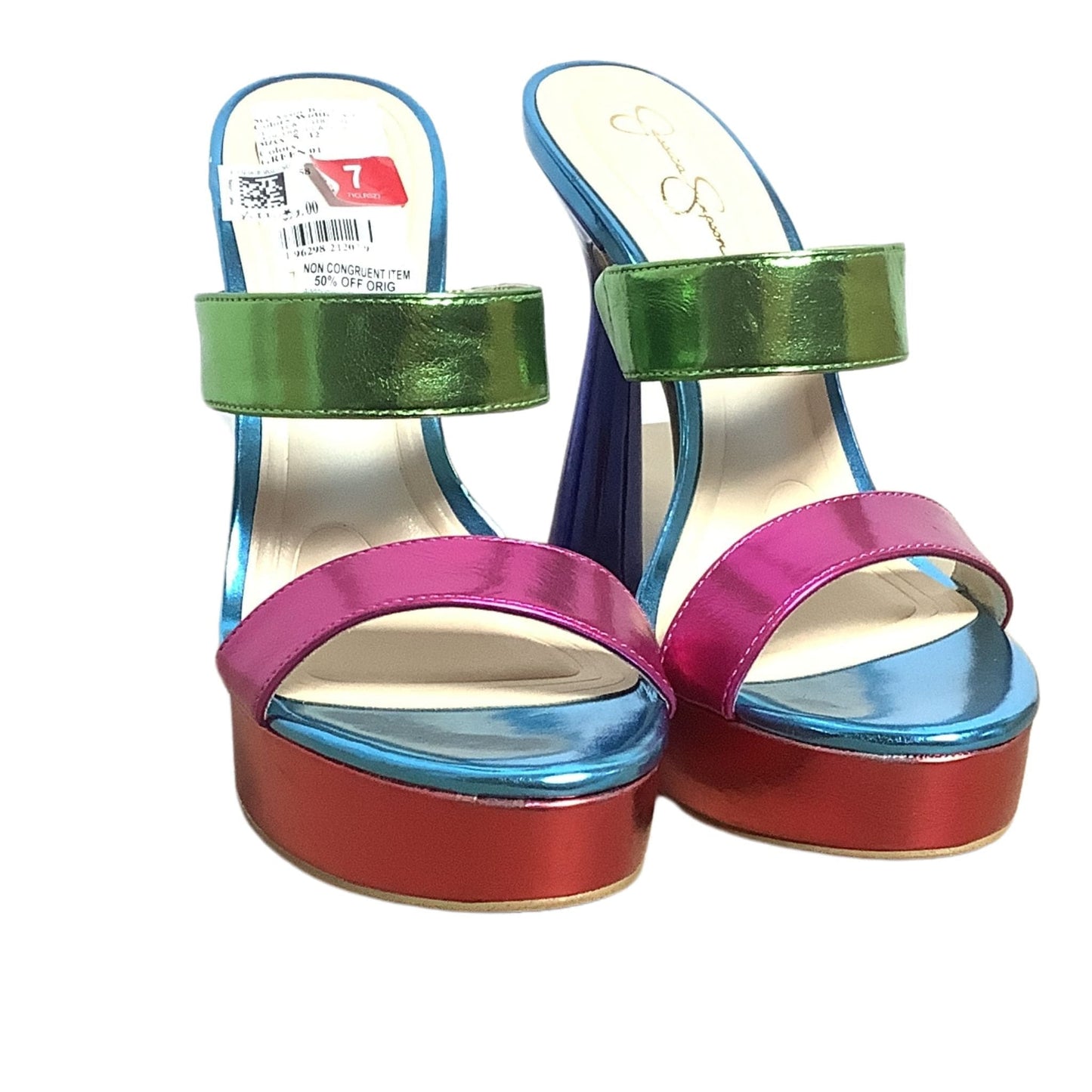 Metallic Platform Heels 7 / Multicolor / Platform heels