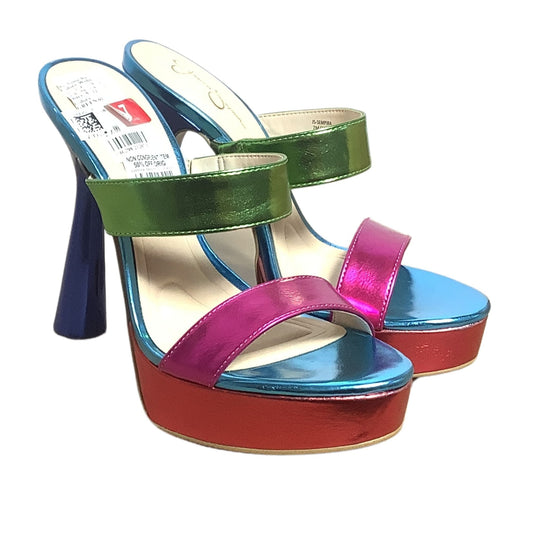 Metallic Platform Heels 7 / Multicolor / Platform heels