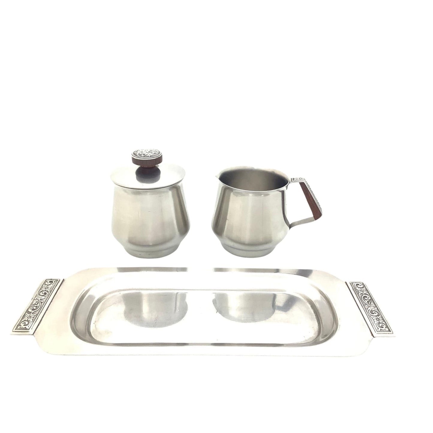 Mid Century Coffee Set Stainless / Stainless / Vintage 1950s