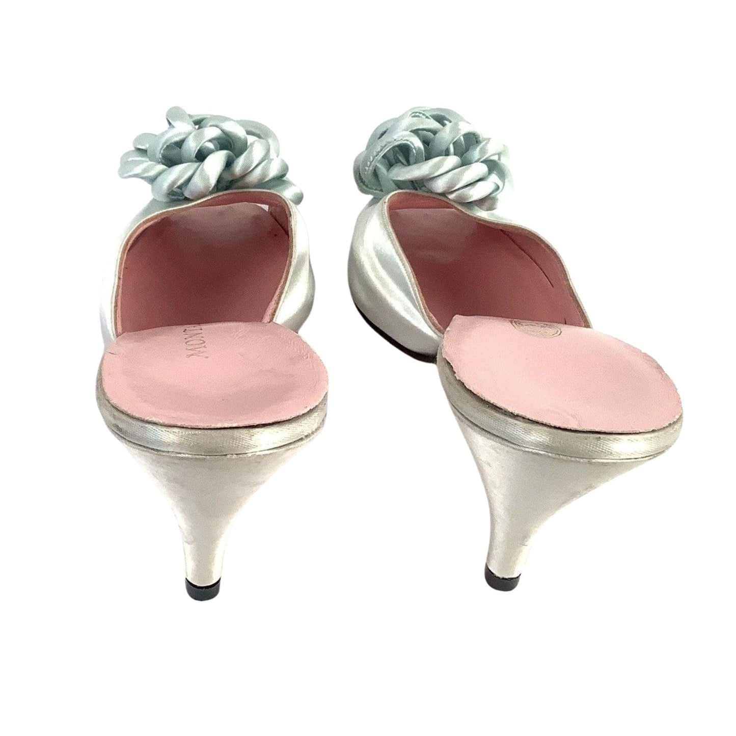 Montaldos Heeled Slippers 8 / Teal / Heeled