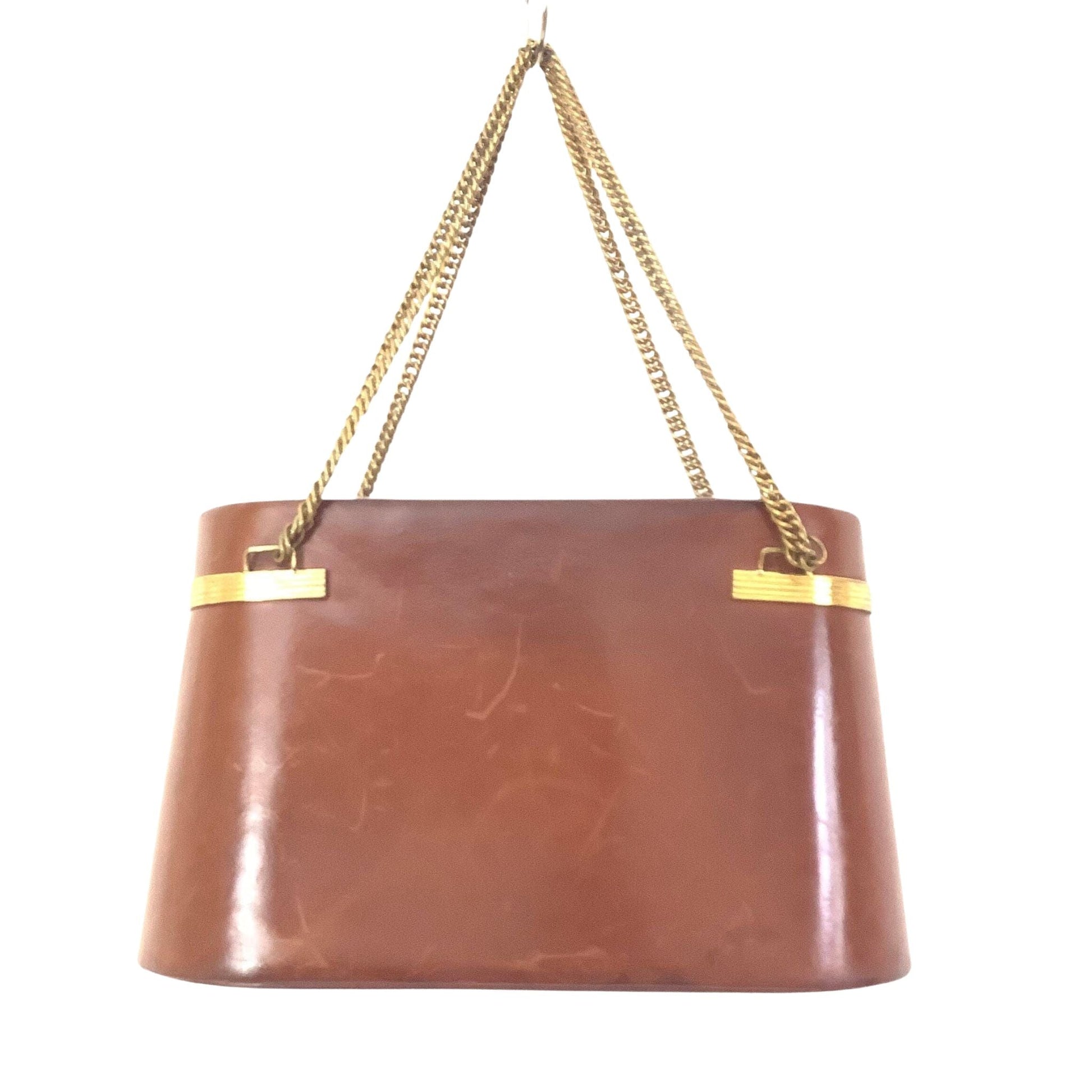 Murray Kruger Handbag Brown / Leather / Vintage 1920s
