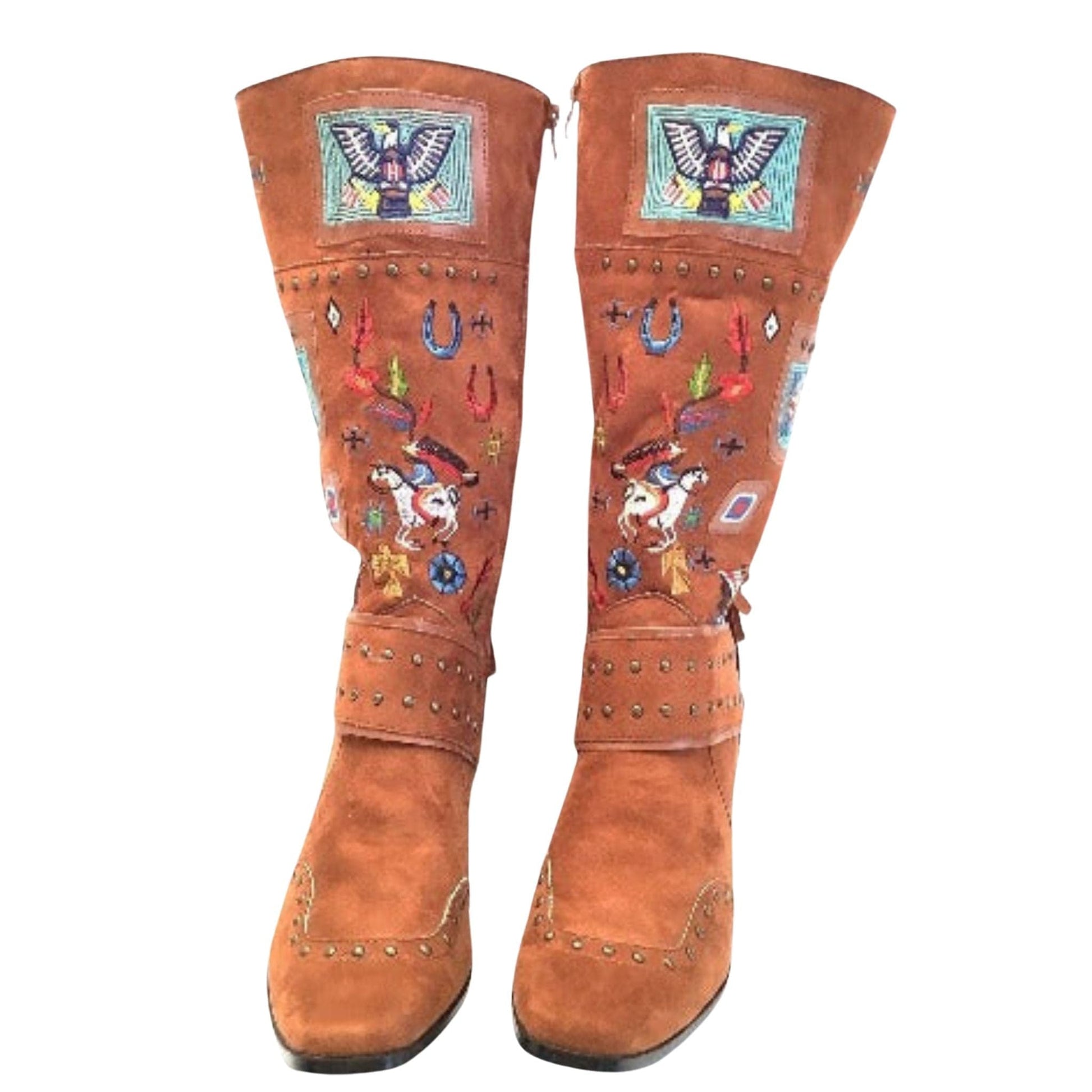 Native Style Novelty Boots 10 / Tan / Novelty