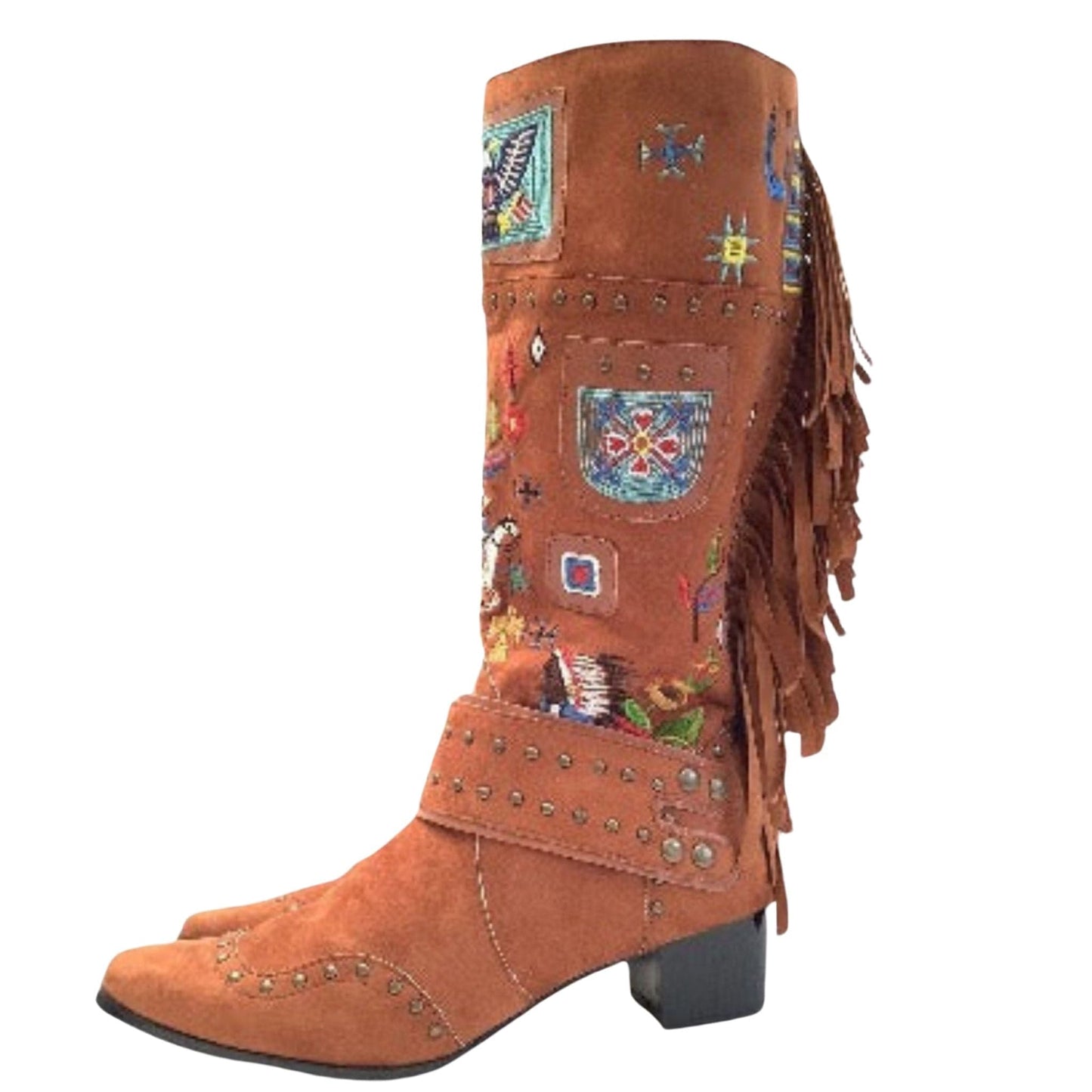 Native Style Novelty Boots 10 / Tan / Novelty