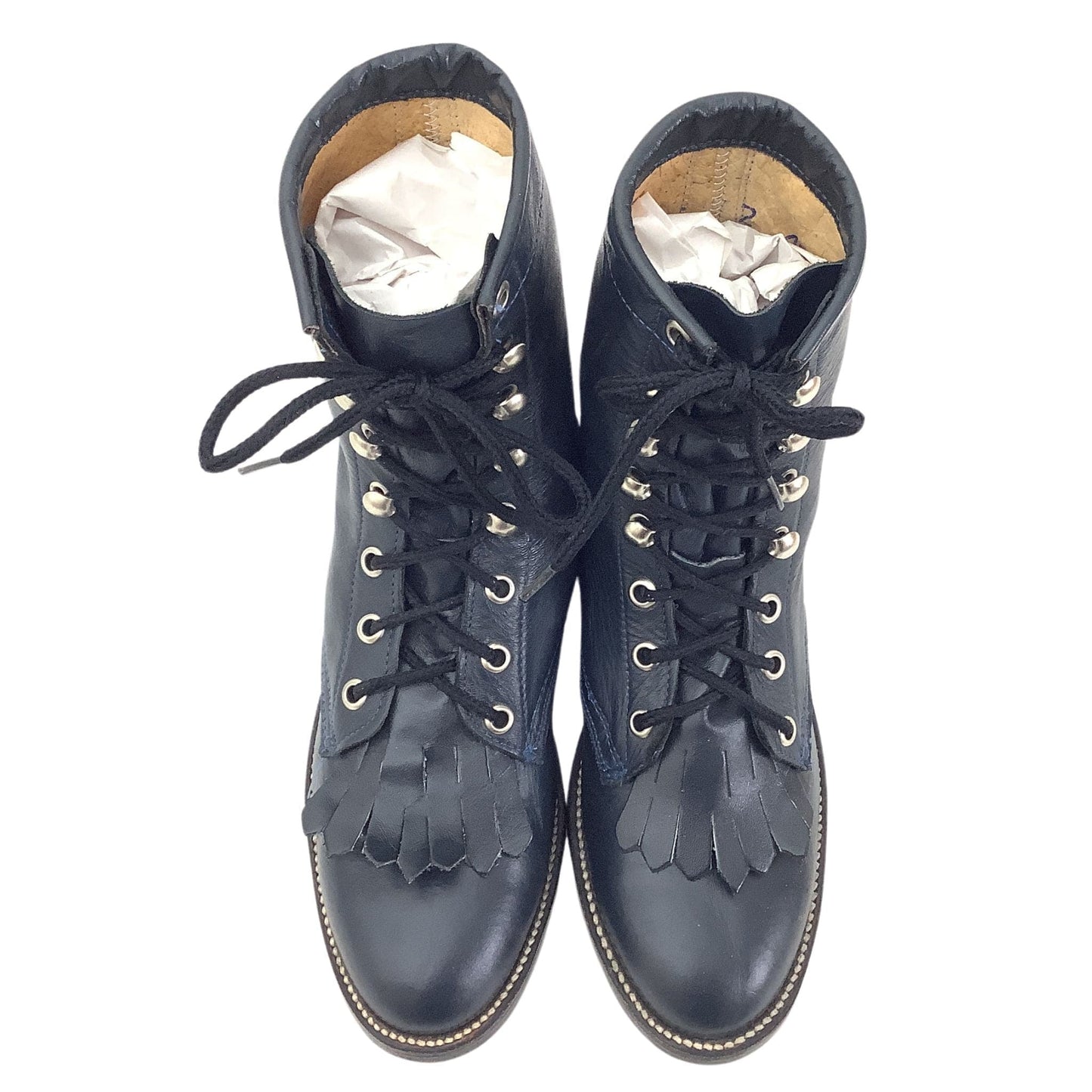 Navy Blue Kiltie Ropers 6.5 / Navy / Vintage 1980s