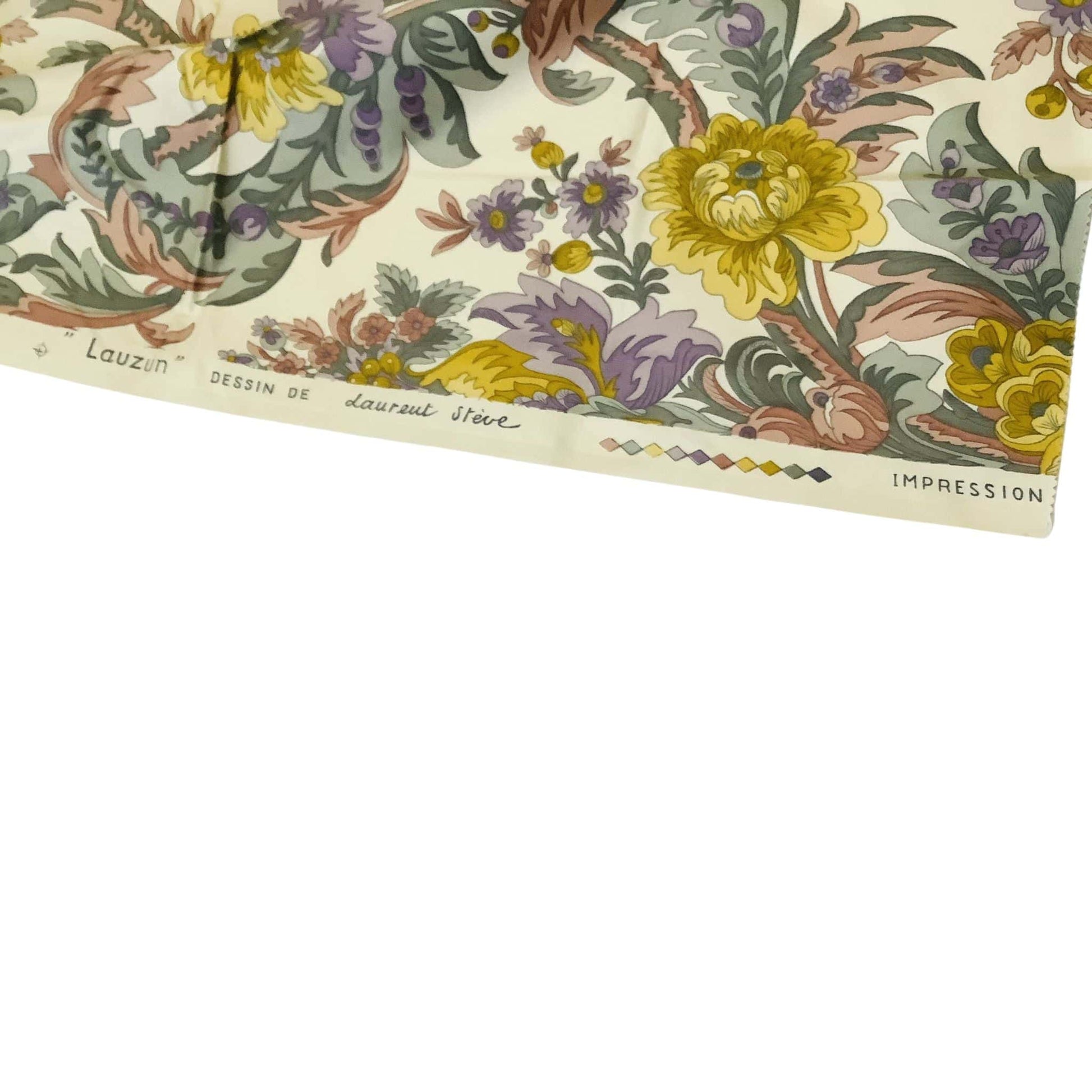 Neoclassical Fabric Sample Multi / Cotton / Vintage 1980s
