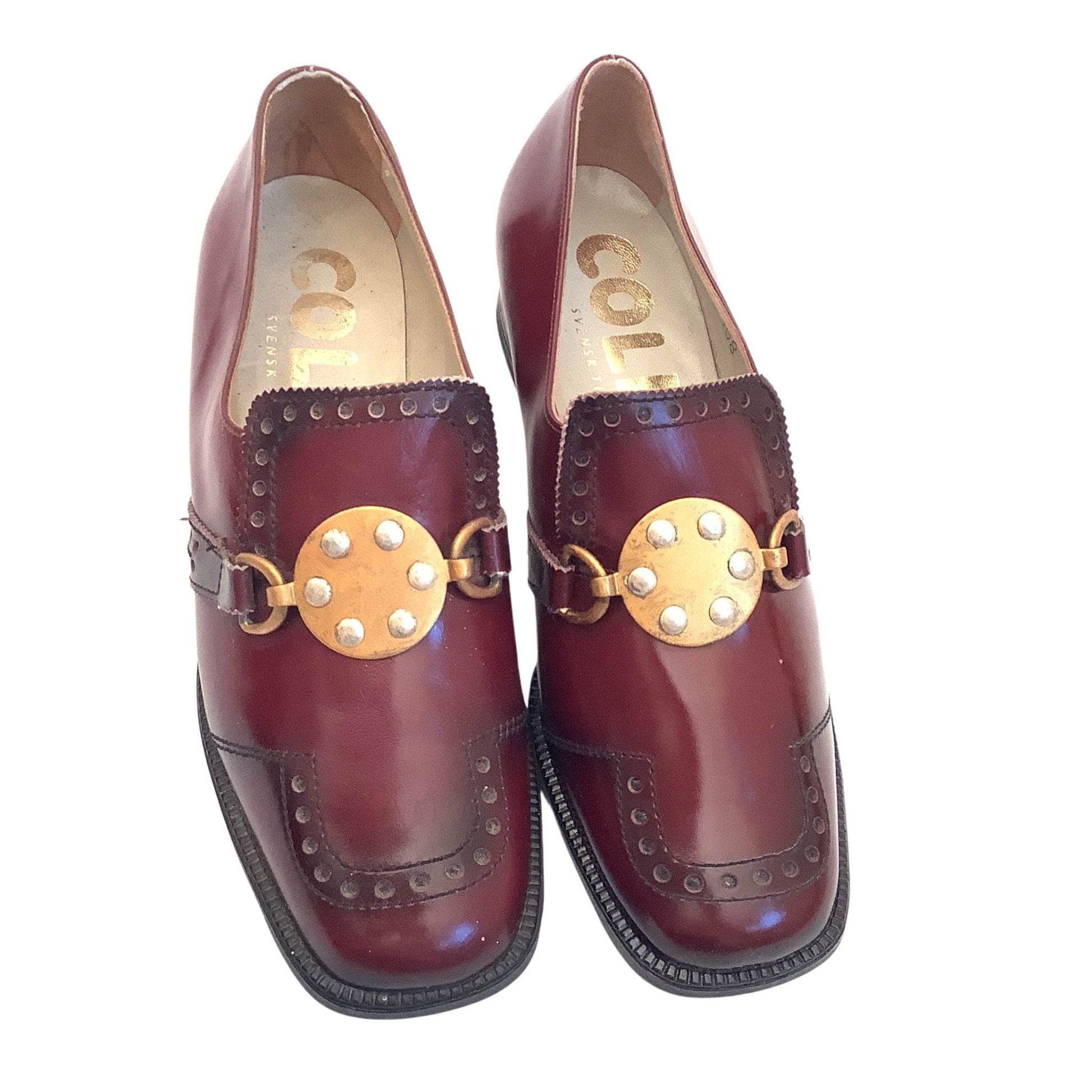 New Old Stock Loafers 6.5 / Burgundy / Vintage 1960s