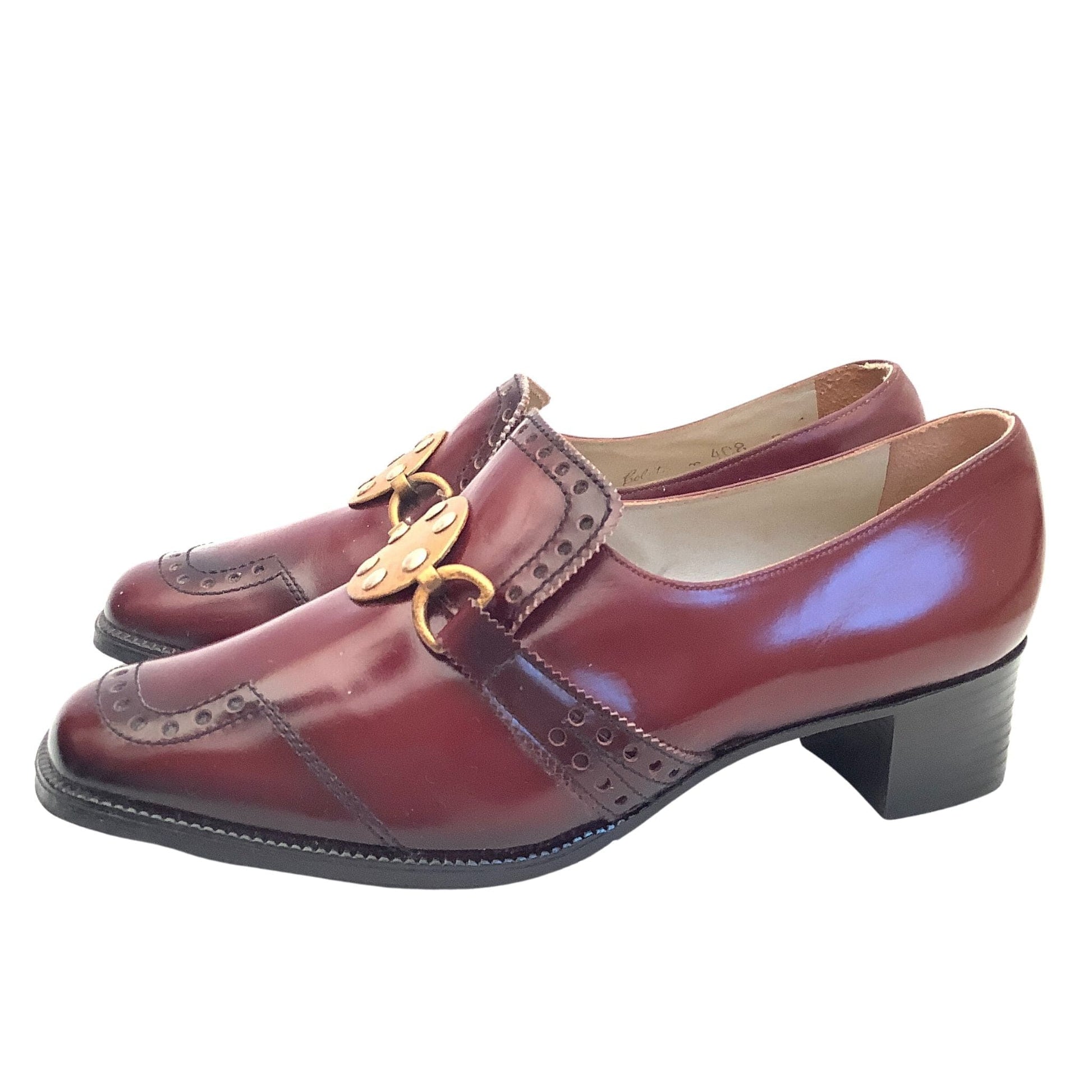 New Old Stock Loafers 6.5 / Burgundy / Vintage 1960s