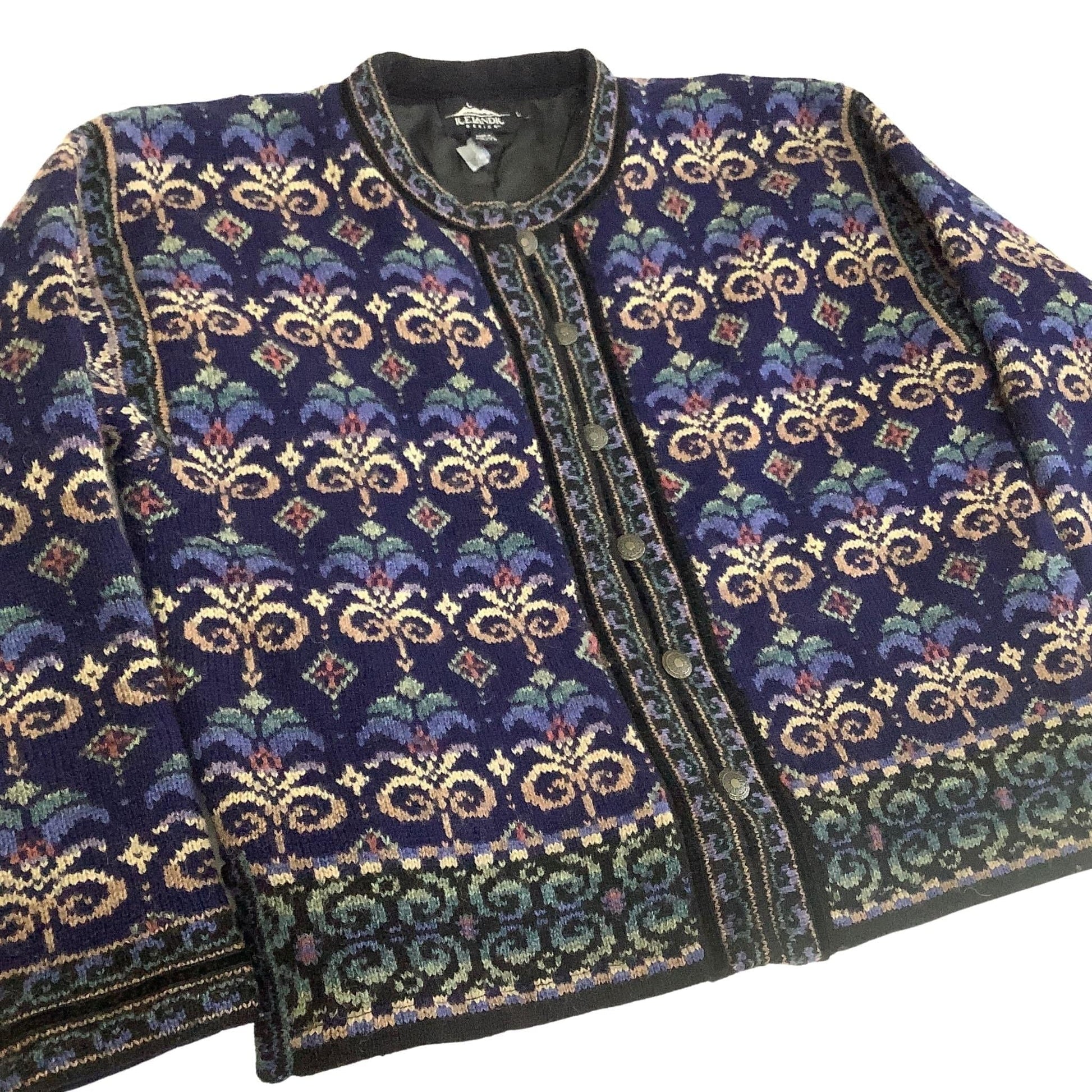 Norwegian Wool Cardigan Medium / Multi / Classic