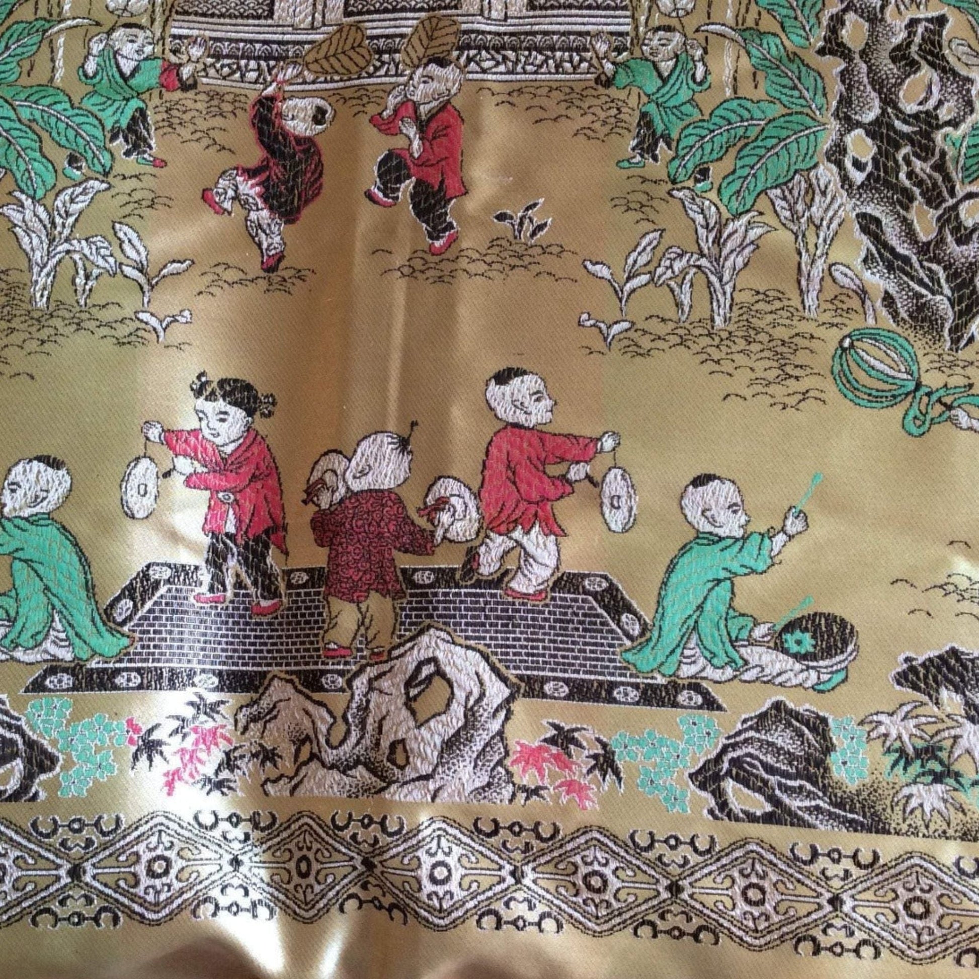Novelty Asian Tapestry Multi / Synthetic / Asian
