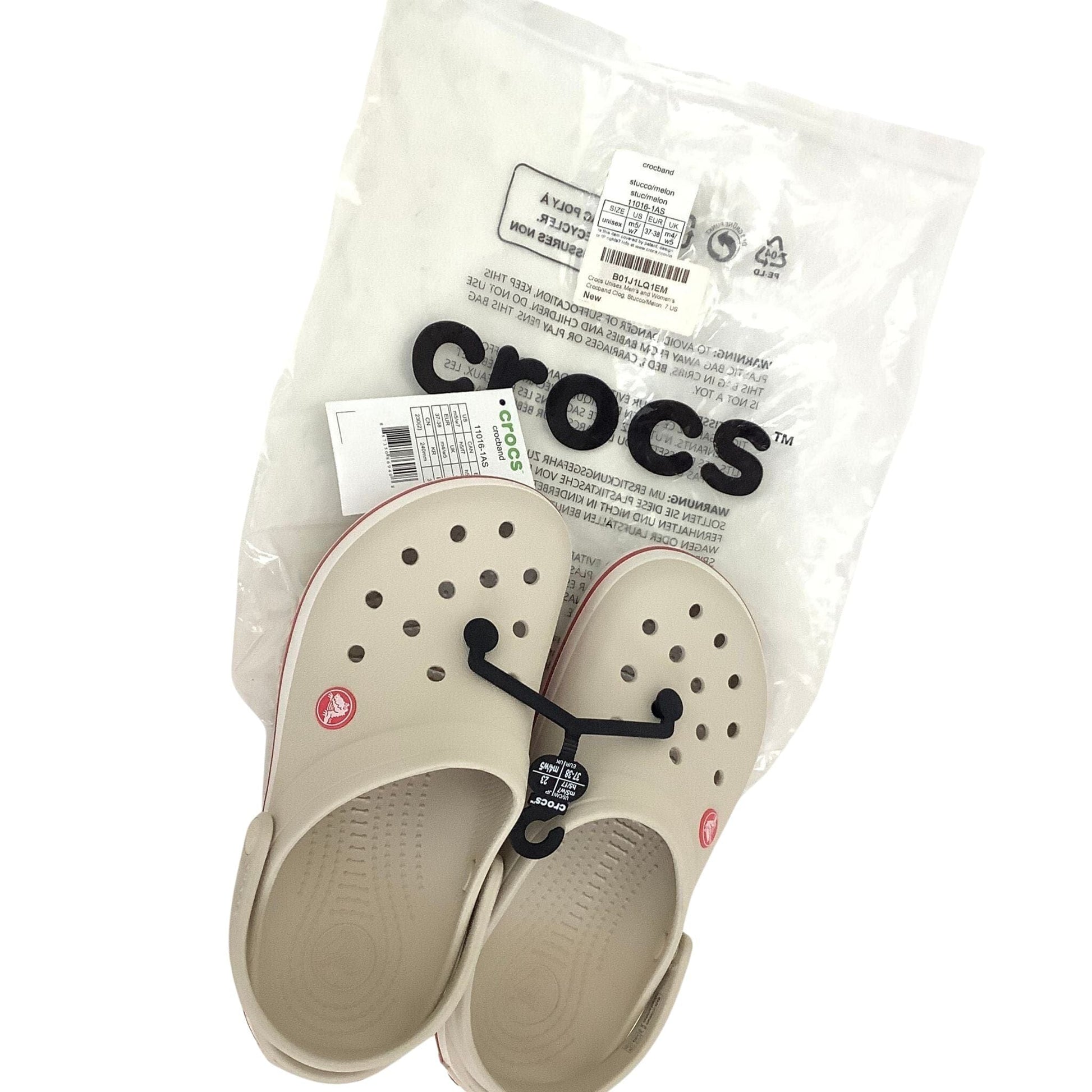 NWT Crocs Stucco Melon 6.5 / Beige / Y2K - Now