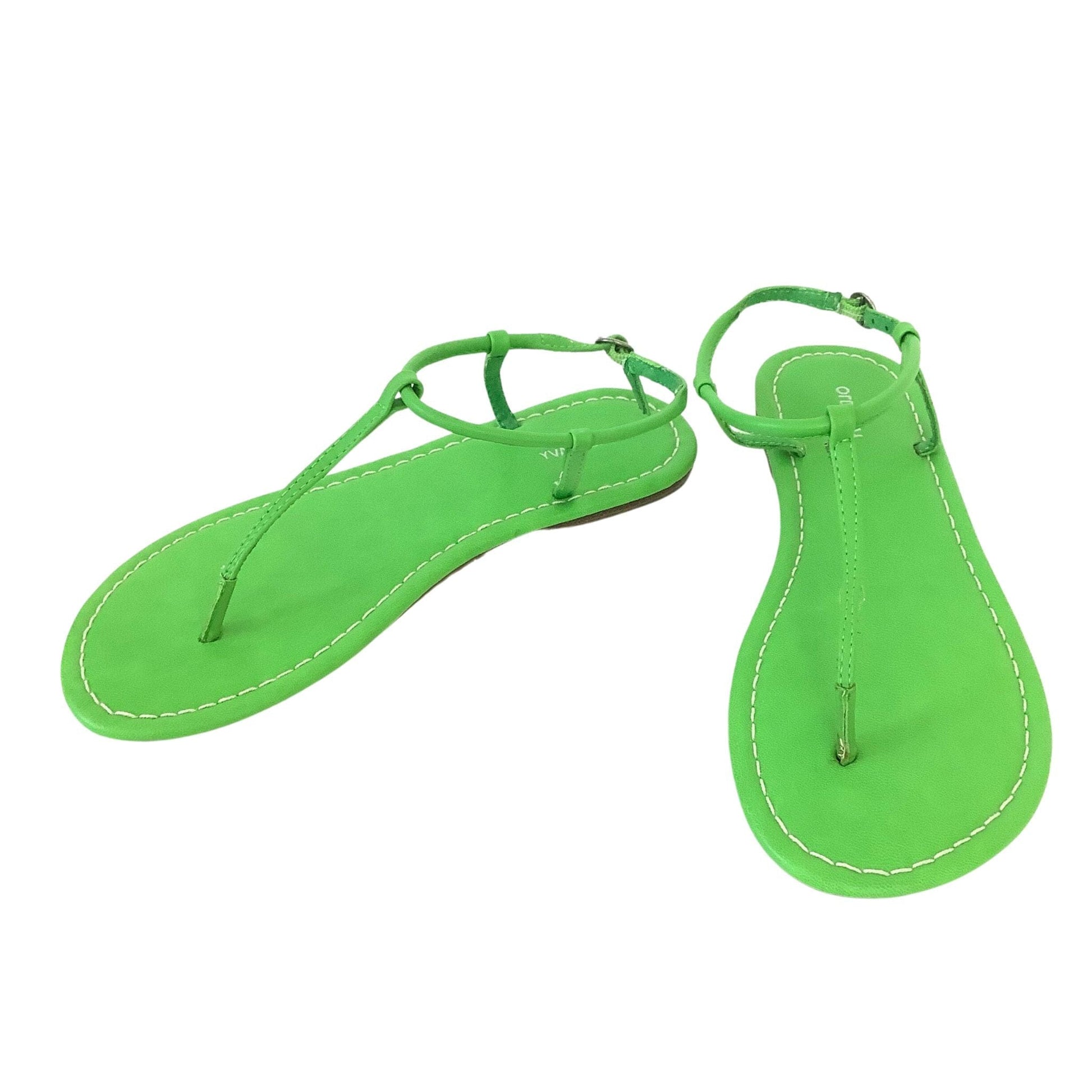 Old Navy Green Flat Sandals 7 / Green / Y2K - Now