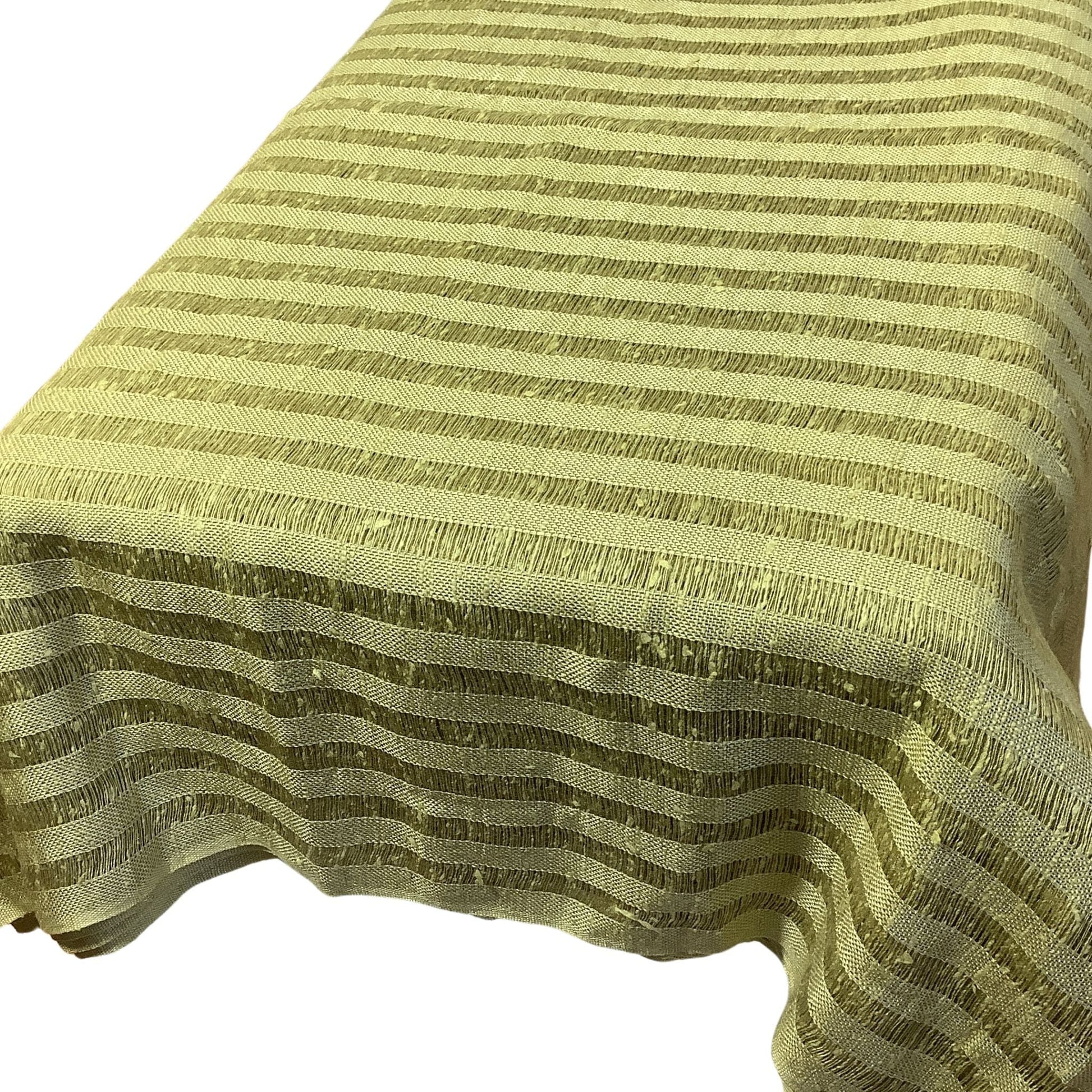 Open Weave Linen Fabric Olive / Dry clean only