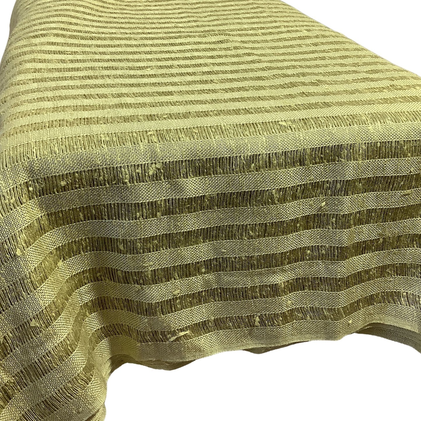 Open Weave Linen Fabric Olive / Dry clean only